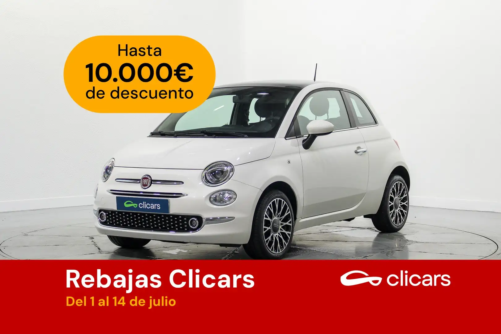 Fiat 500 1.0 Hybrid Monotrim 52kW Blanco - 1