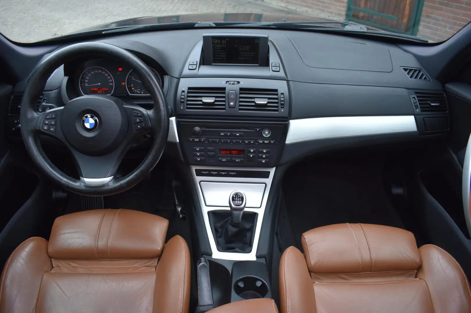 BMW X3 2.0d Executive '08 Pano Xenon Leder Clima Navi Cru Blauw - 2