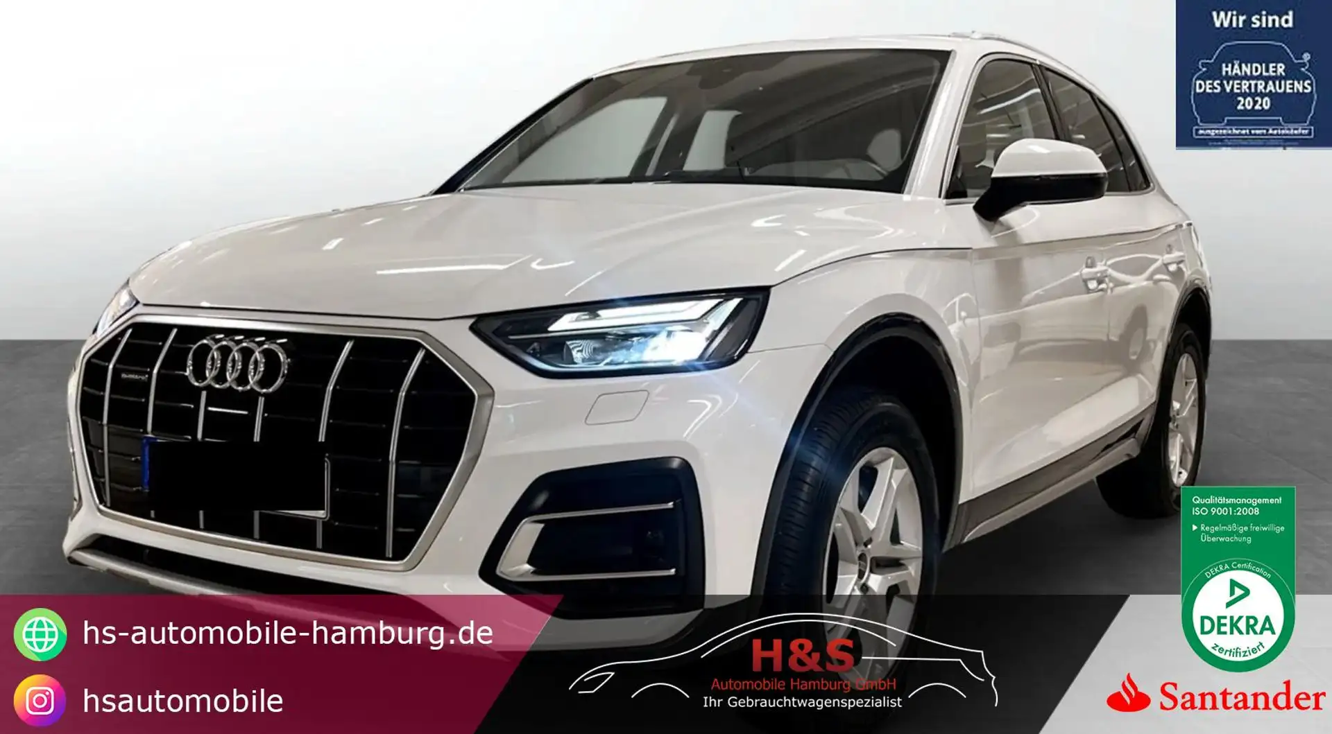 Audi Q5 40 TDI quattro advanced Weiß - 1