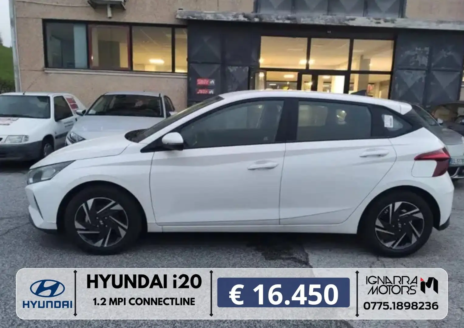 Hyundai i20 1.2 mpi Connectline 1697 Bianco - 1