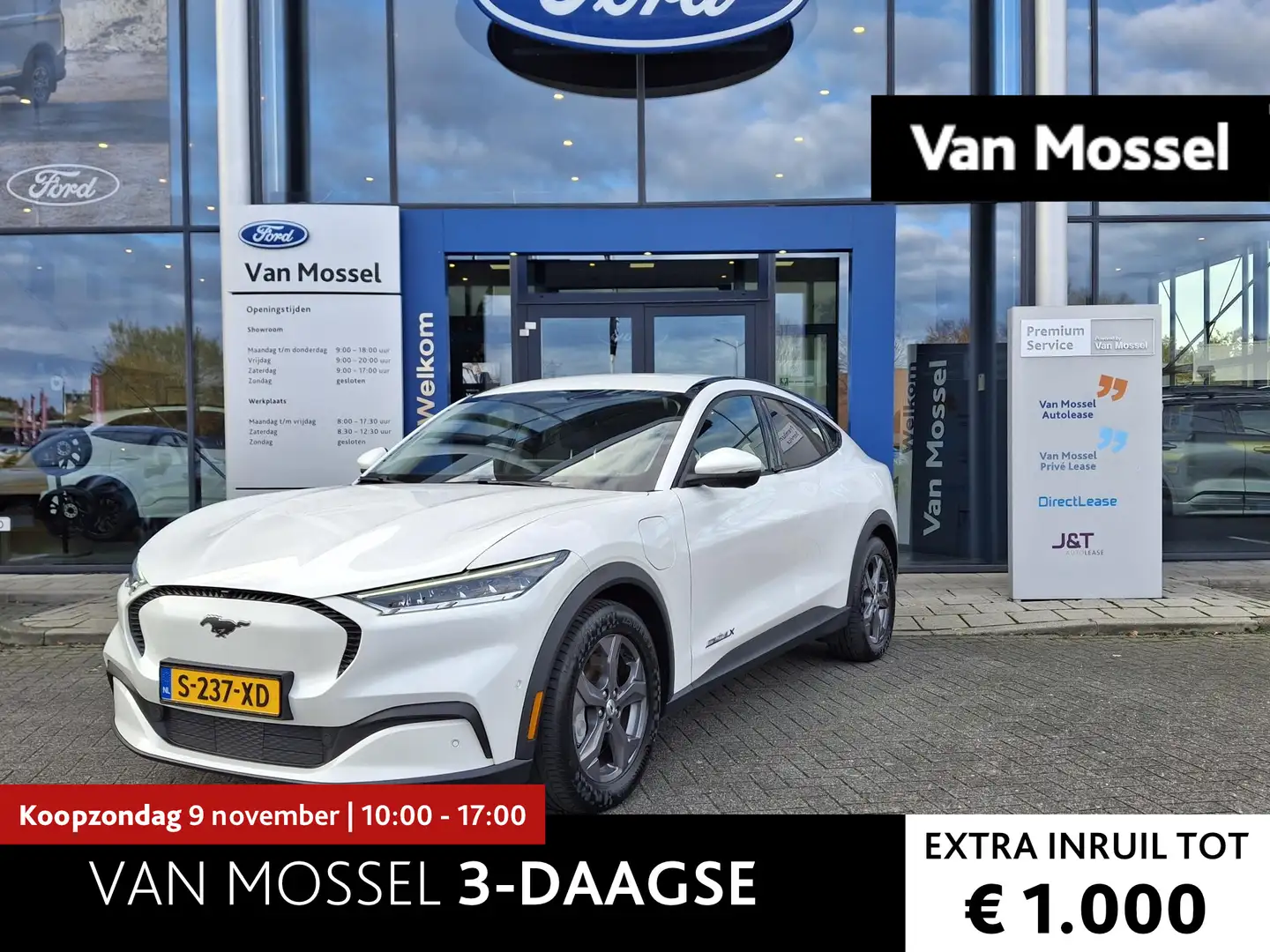 Ford Mustang Mach-E Extended RWD 98 kWh | Adaptive Cruise | Verwarmbar Wit - 1