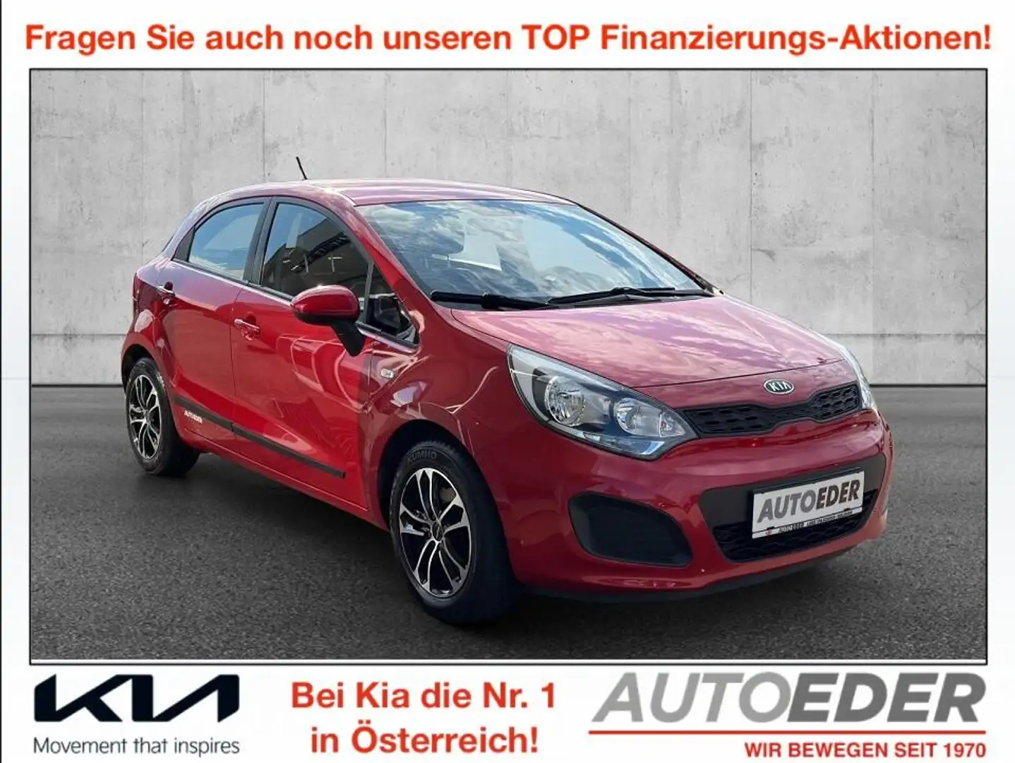Kia Rio 1,2 CVVT Cool Rot - 1
