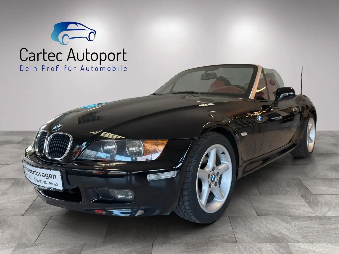 BMW Z3 Roadster 1.9i Leder SHZ Klima HU neu Garantie Schwarz - 1