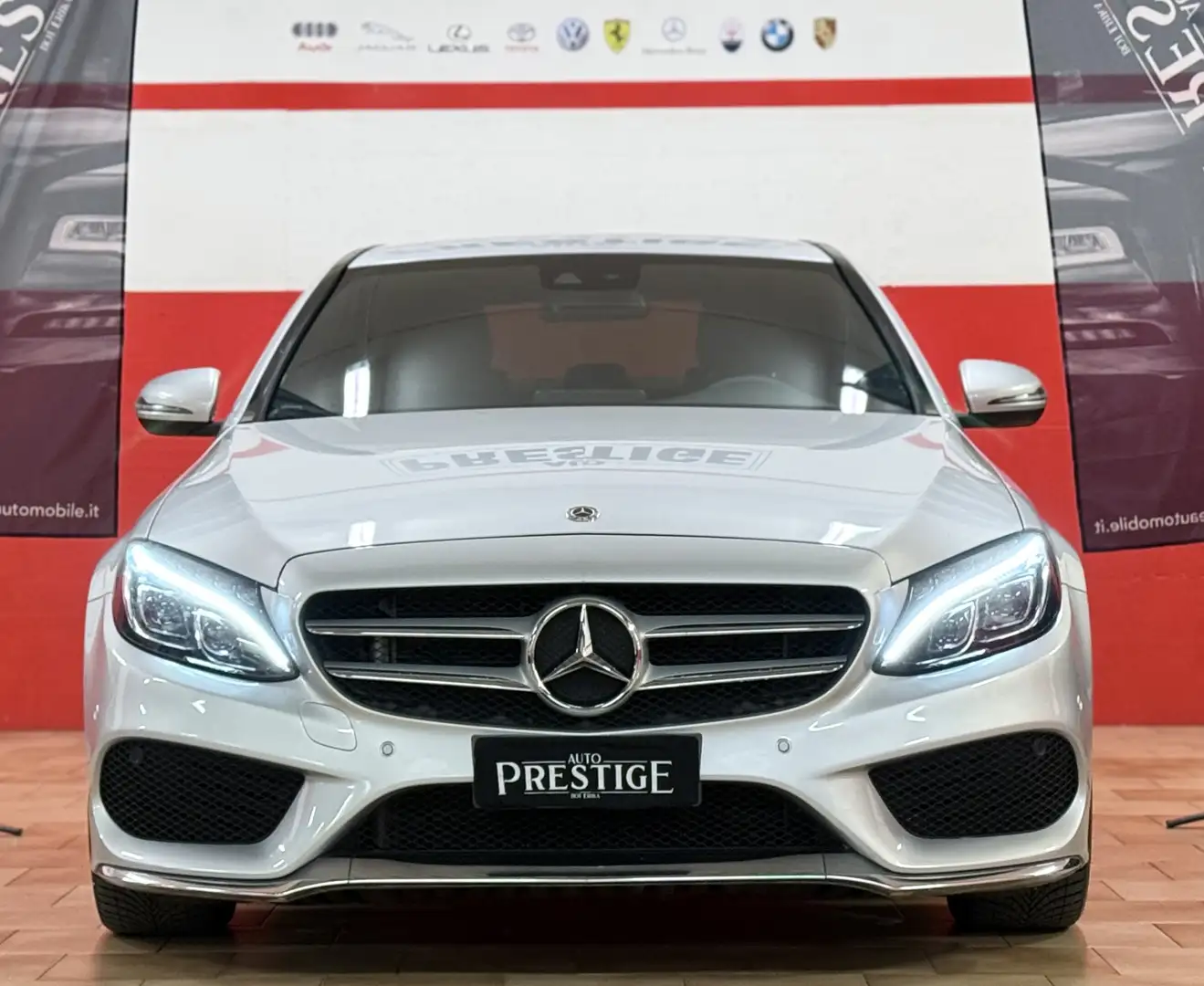 Mercedes-Benz C 220 C 220 d Premium-AMG 4matic auto Argento - 2