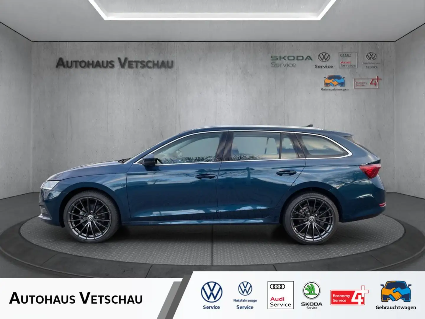 Skoda Octavia Combi Style 2.0 TDI DPF DSG/NAVI/LED/RFK/ Blauw - 1