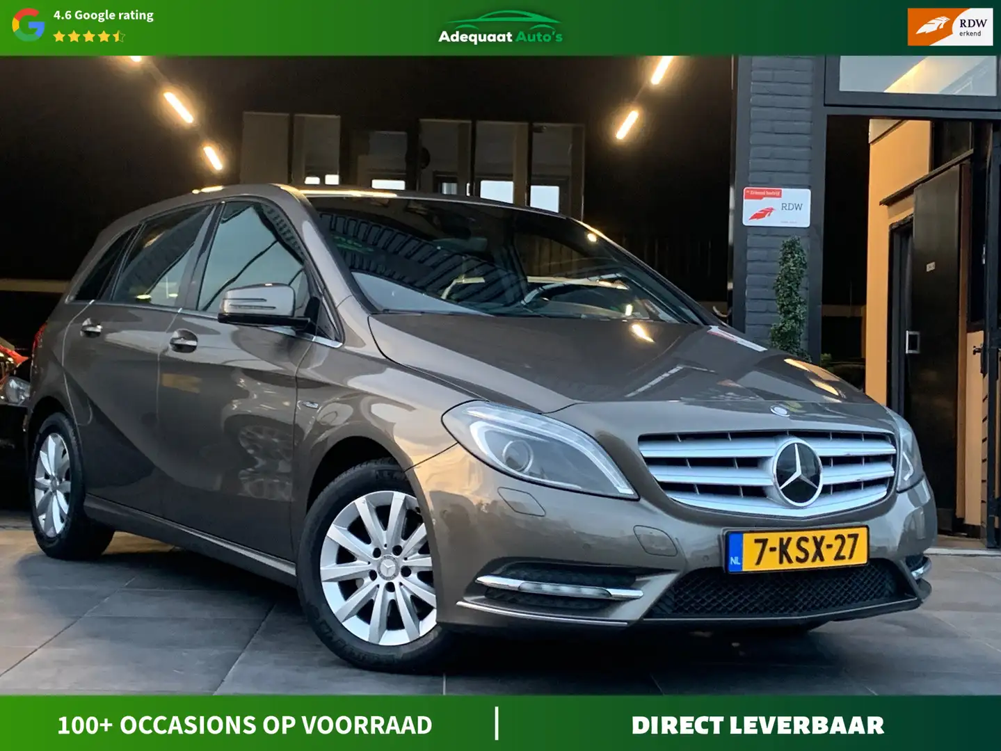 Mercedes-Benz B 200 Ambition AUT|LEER|CRUISE|CAMERA Grijs - 1