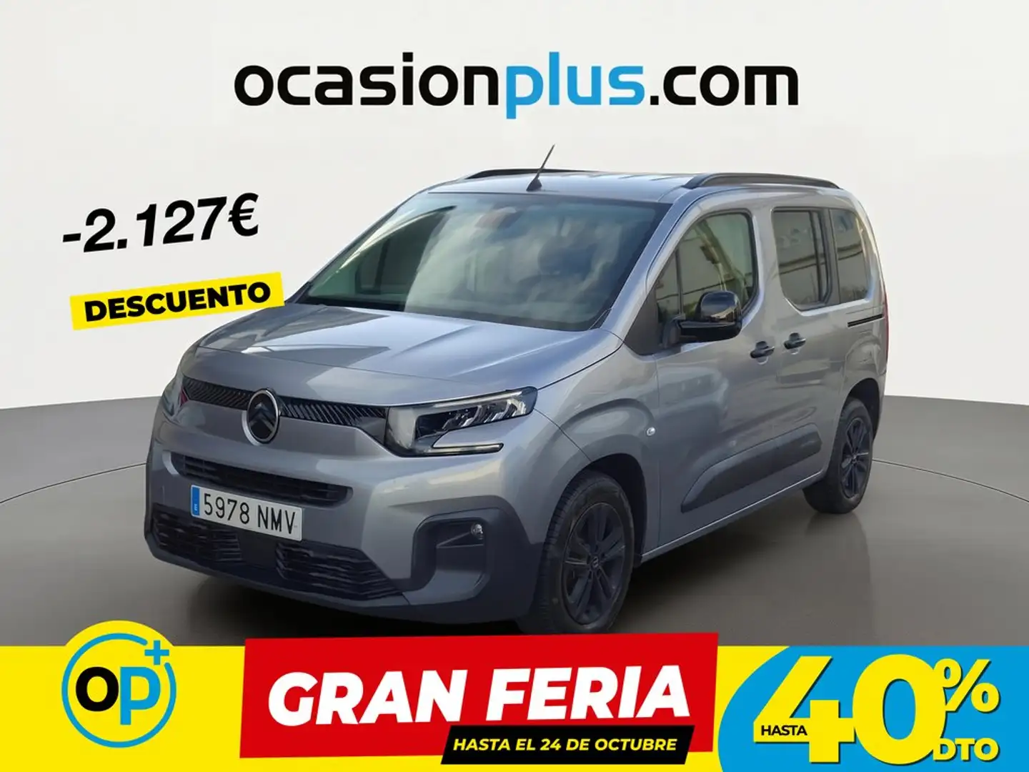 Citroen Berlingo BlueHDi S&S Talla M Plus 100 Gris - 1