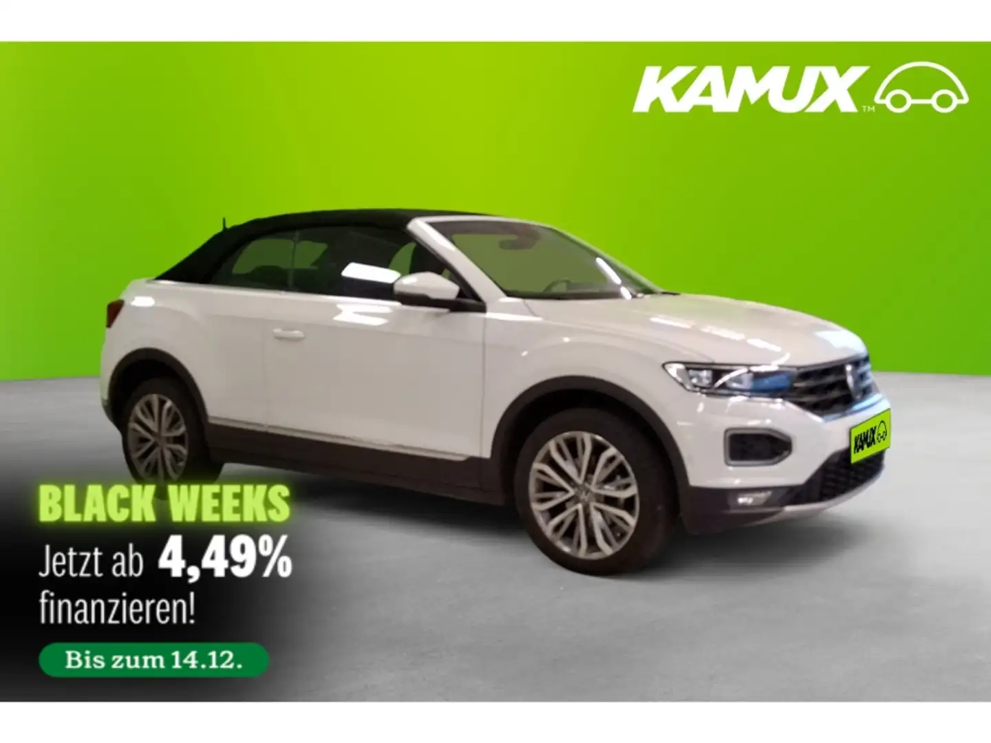 Volkswagen T-Roc 1.5TSI Cabriolet DSG Style+LED+NAVI+PDC Blanc - 1