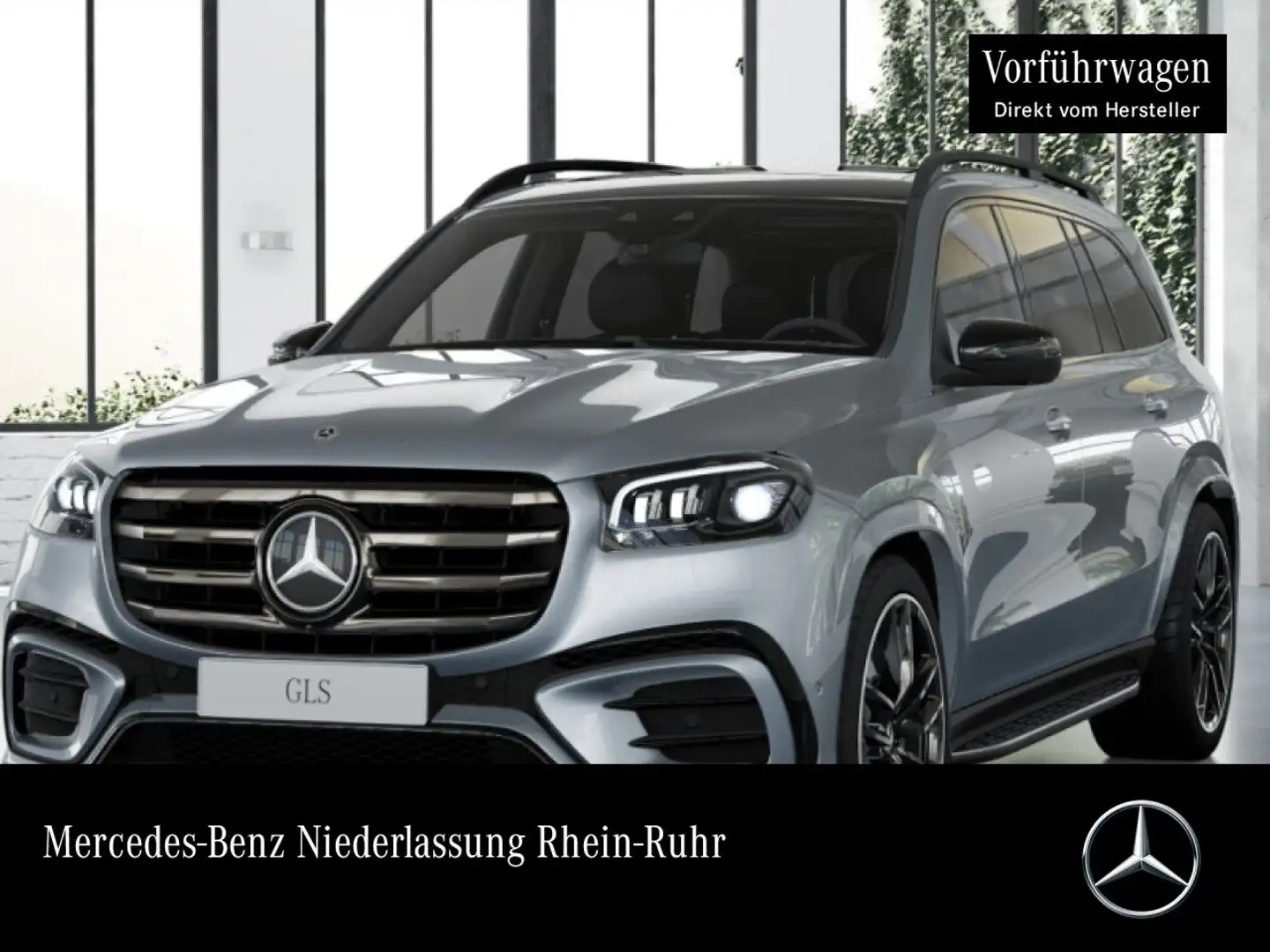 Mercedes-Benz GLS 450 4M AMG+NIGHT+PANO+360+AHK+MULTIBEAM+STHZG Silber - 1