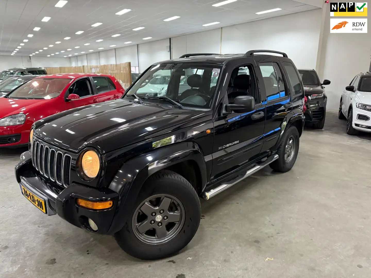 Jeep Cherokee 3.7i V6 Limited / AUTOMAAT / SCHUIFKANTELDAK / NAP Zwart - 1