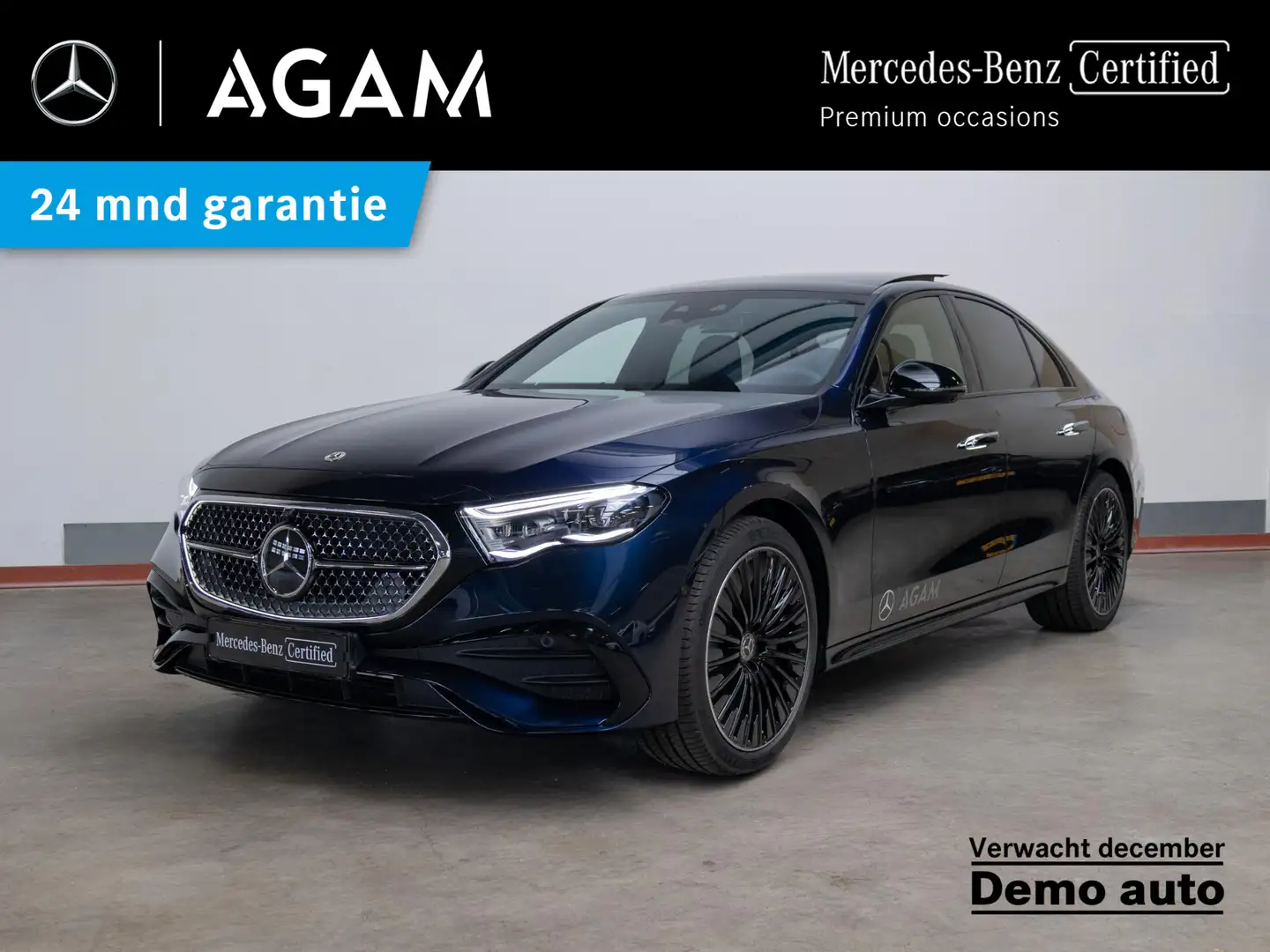 Mercedes-Benz E 300 Limousine e Sport Edition Panorama dak Blauw - 1