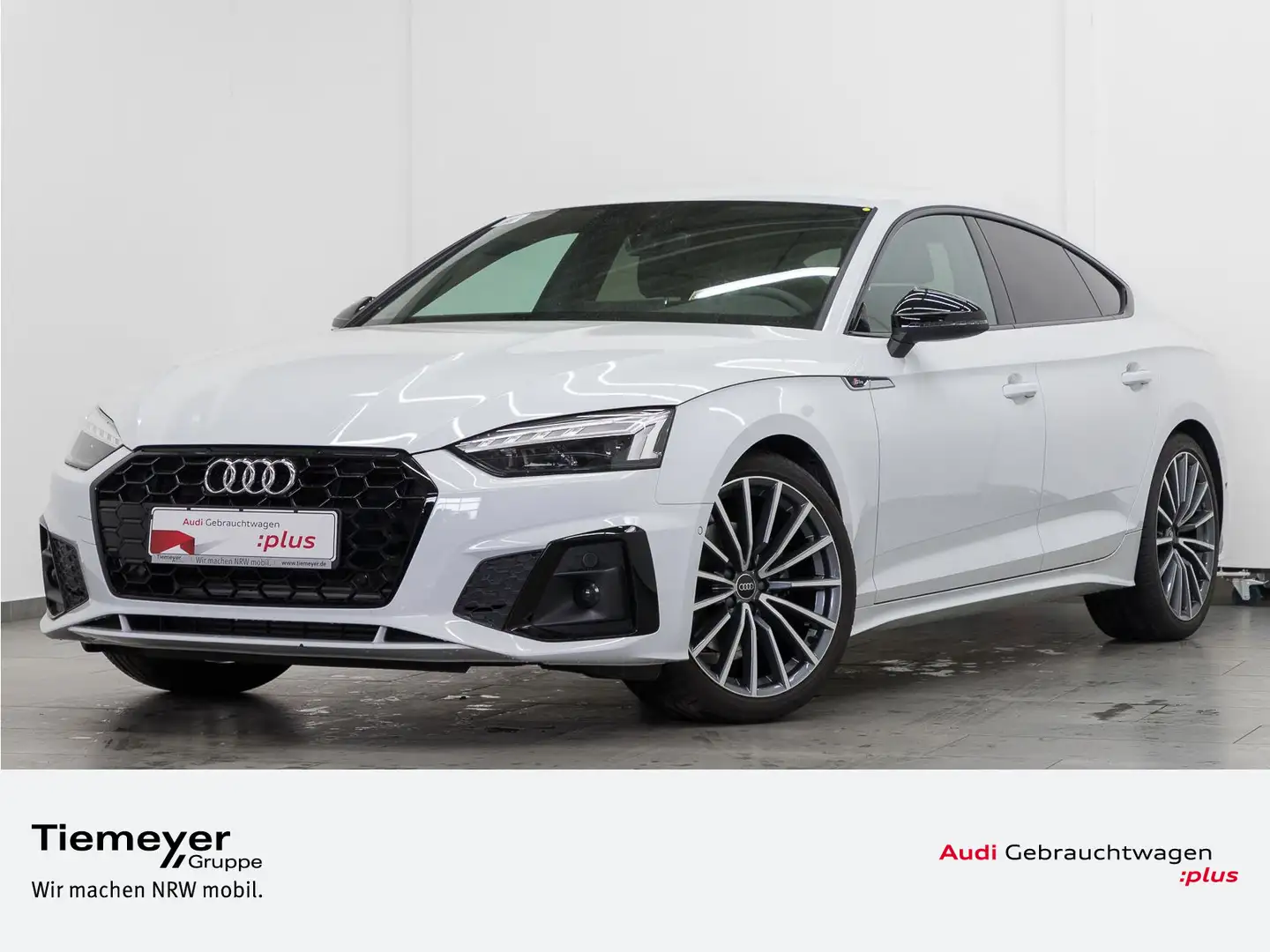 Audi A5 35 TFSI 2x S LINE LM19 MATRIX AHK Blanc - 1
