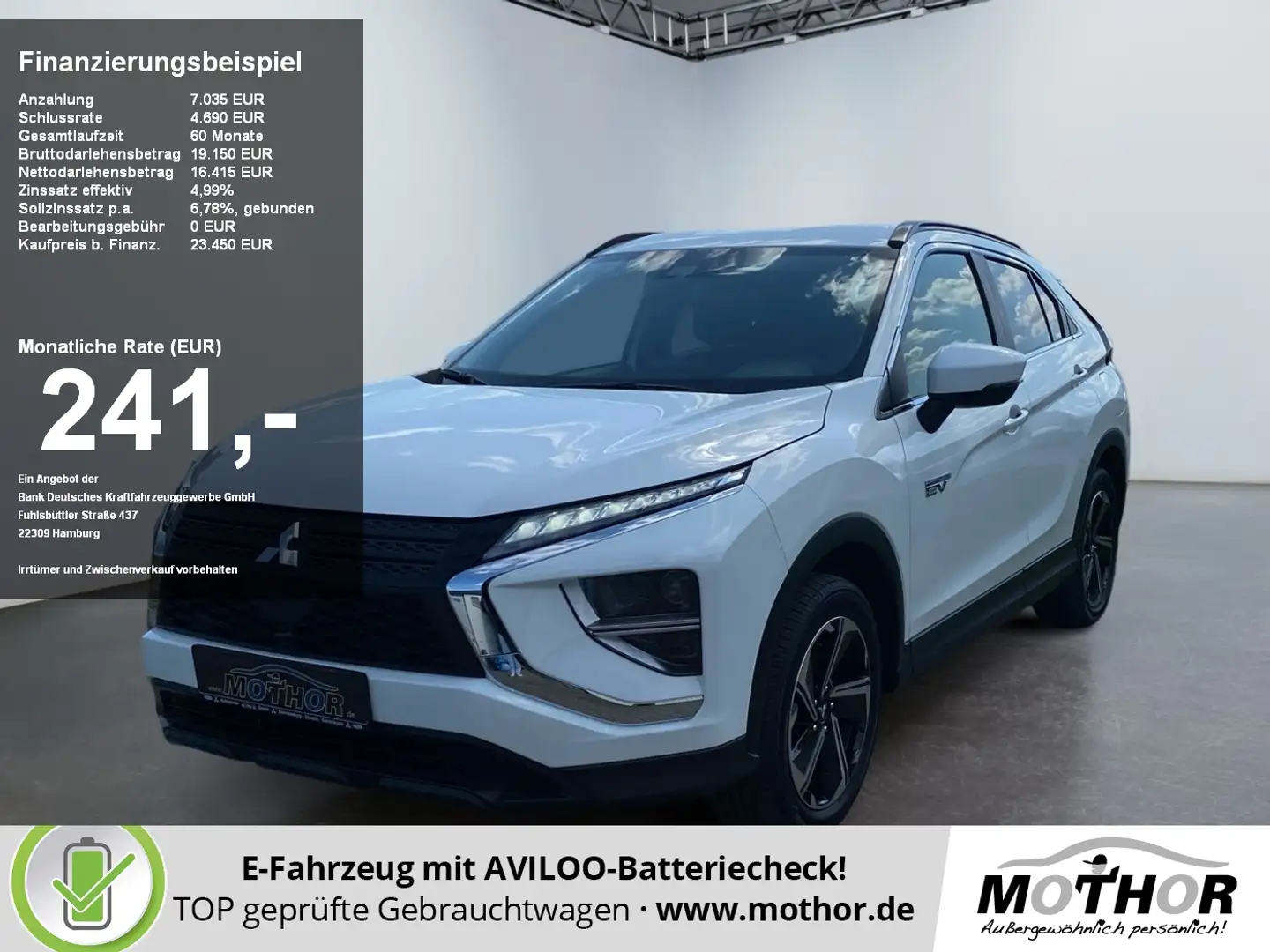 Mitsubishi Eclipse Cross 2.4 PHEV TEMP SHZ KAM Weiß - 1