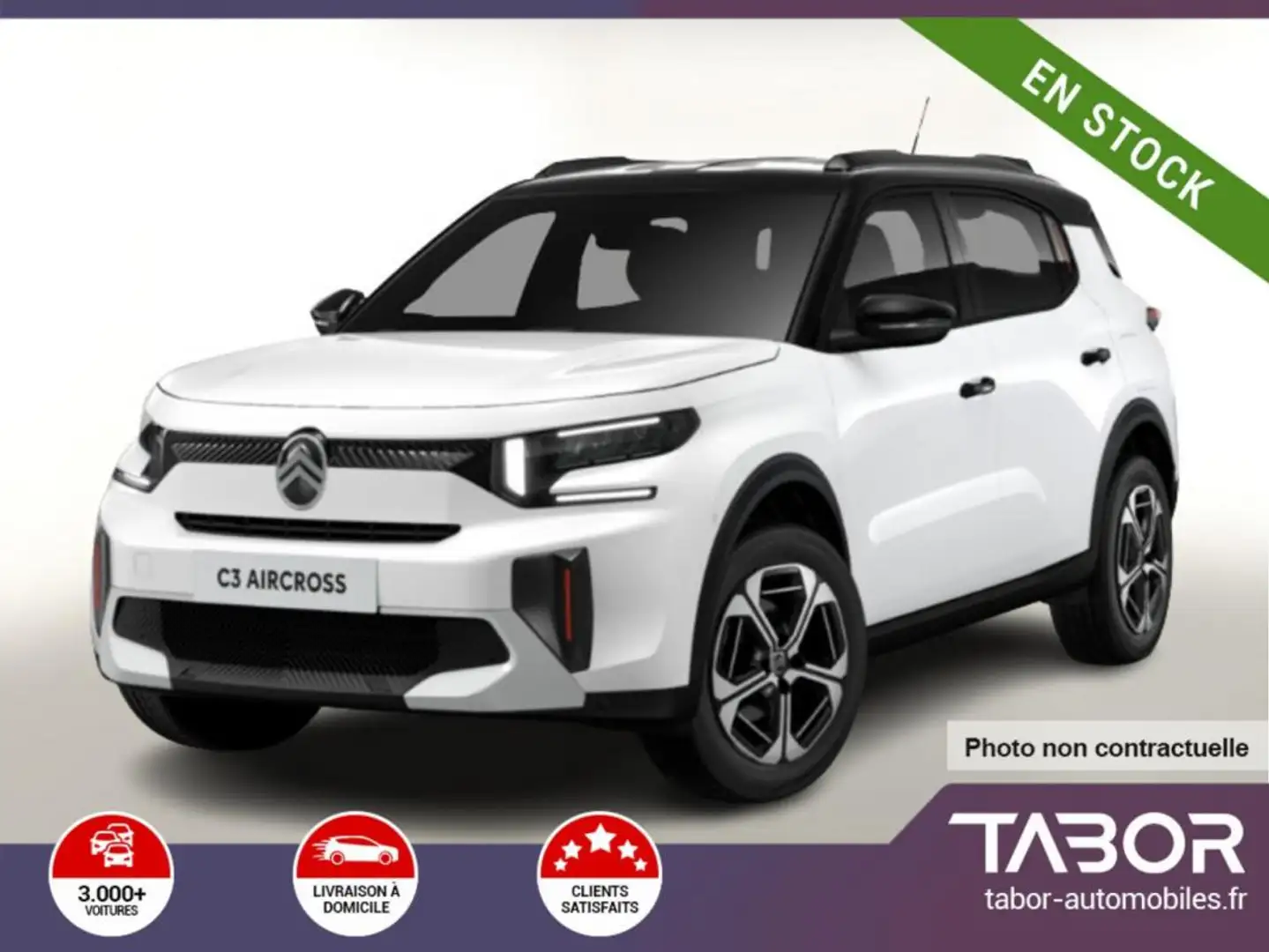 Citroen C3 Aircross Hybride 145 MAX HUD GPS CAM Blanc - 1