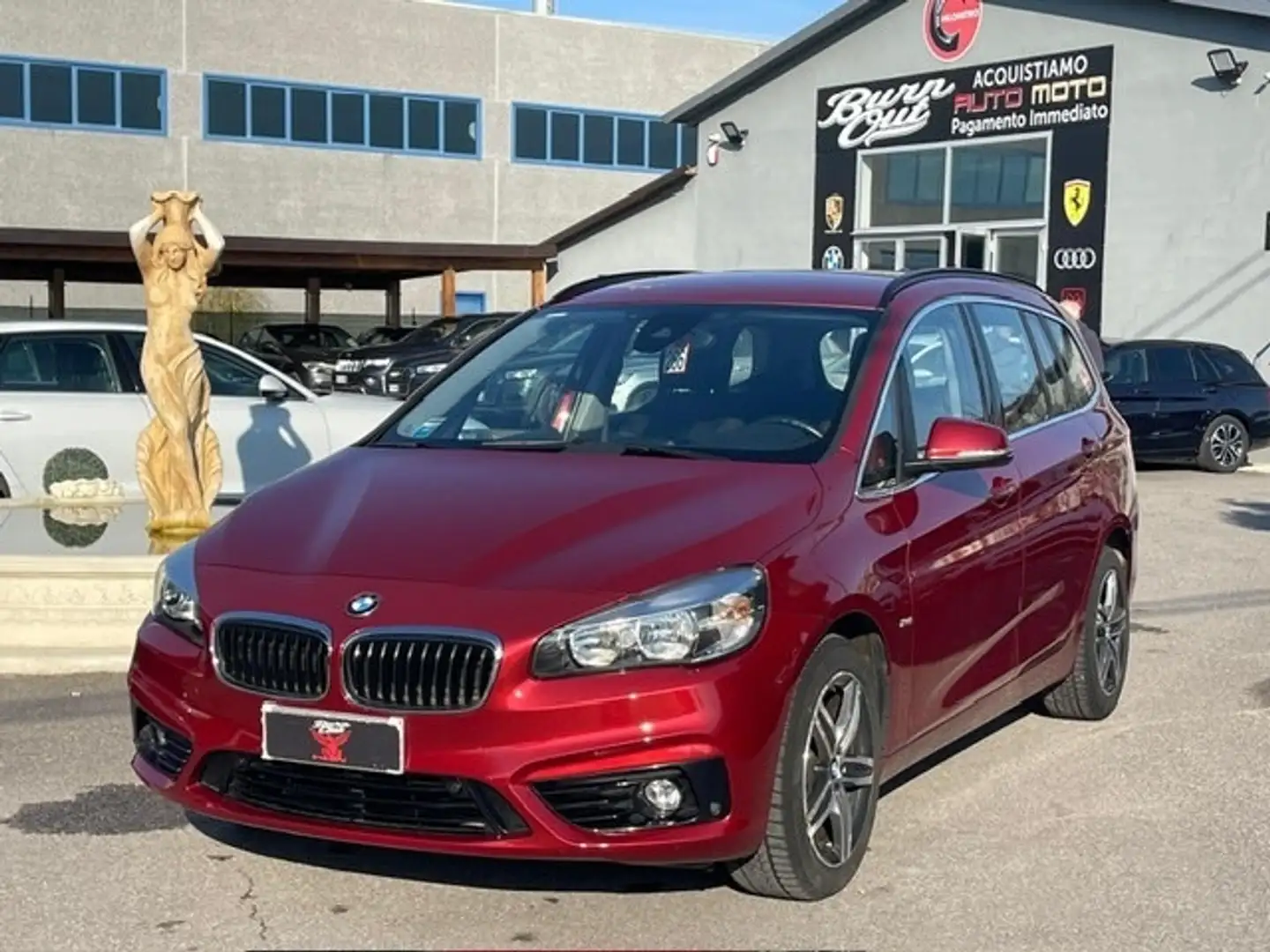 BMW 218 218d grand Tourer Sport Rosso - 1