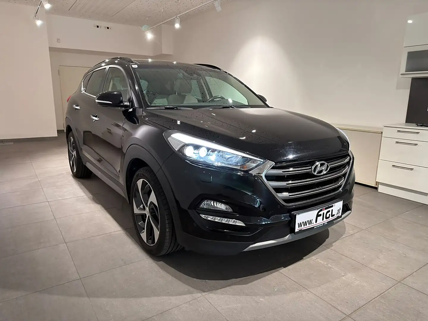 Hyundai TUCSON Tucson 2,0 CRDI 4WD Platin Aut. Schwarz - 2