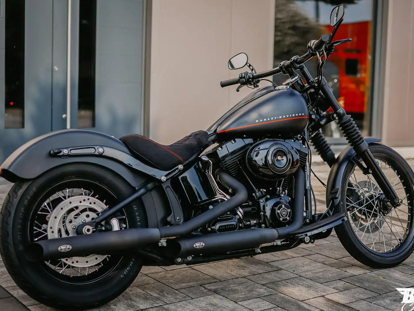 Harley-Davidson Softail Blackline ABS, MCJ Anlage und vieles mehr Czarny - 2