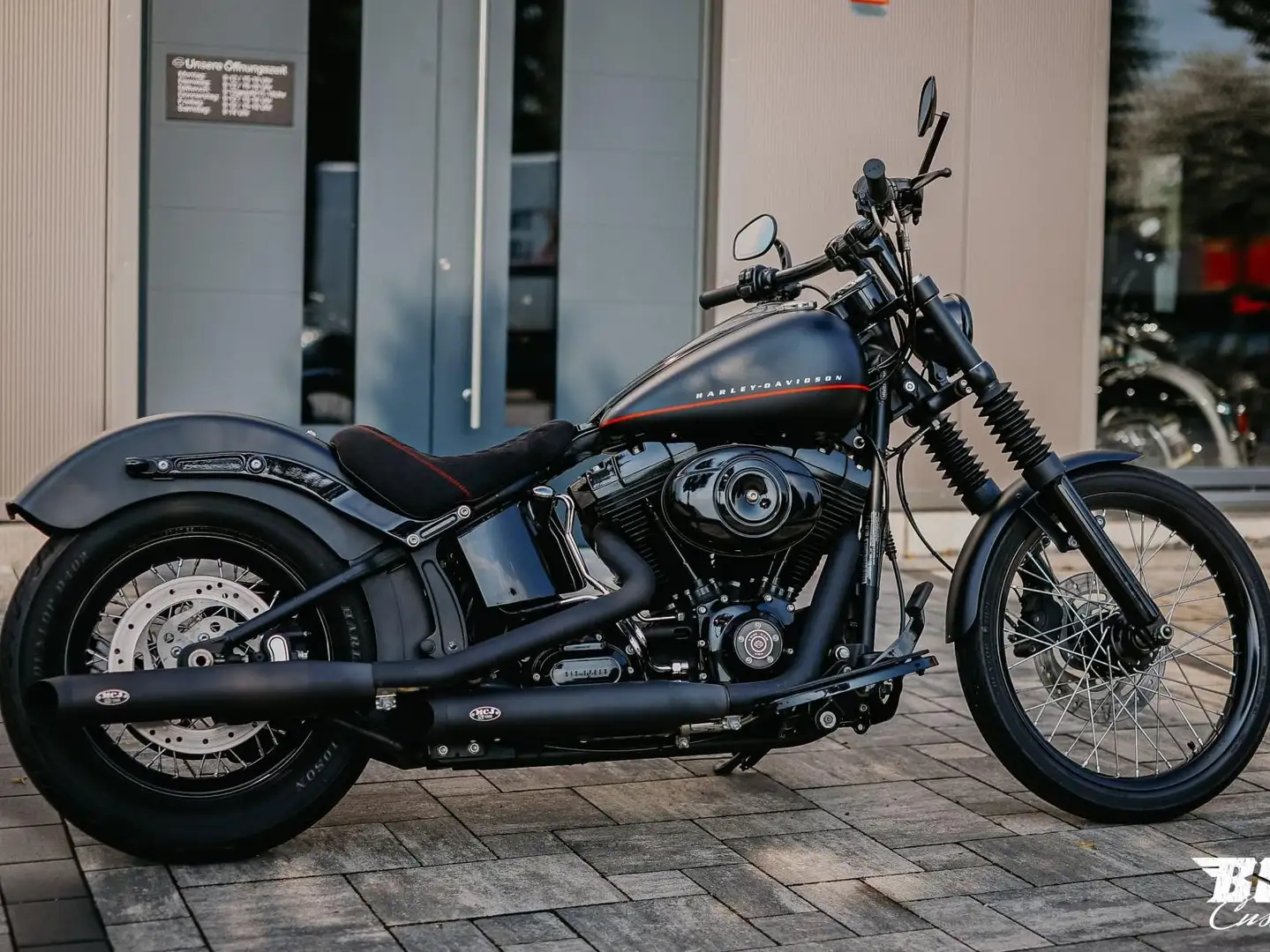 Harley-Davidson Softail Blackline ABS, MCJ Anlage und vieles mehr Czarny - 1