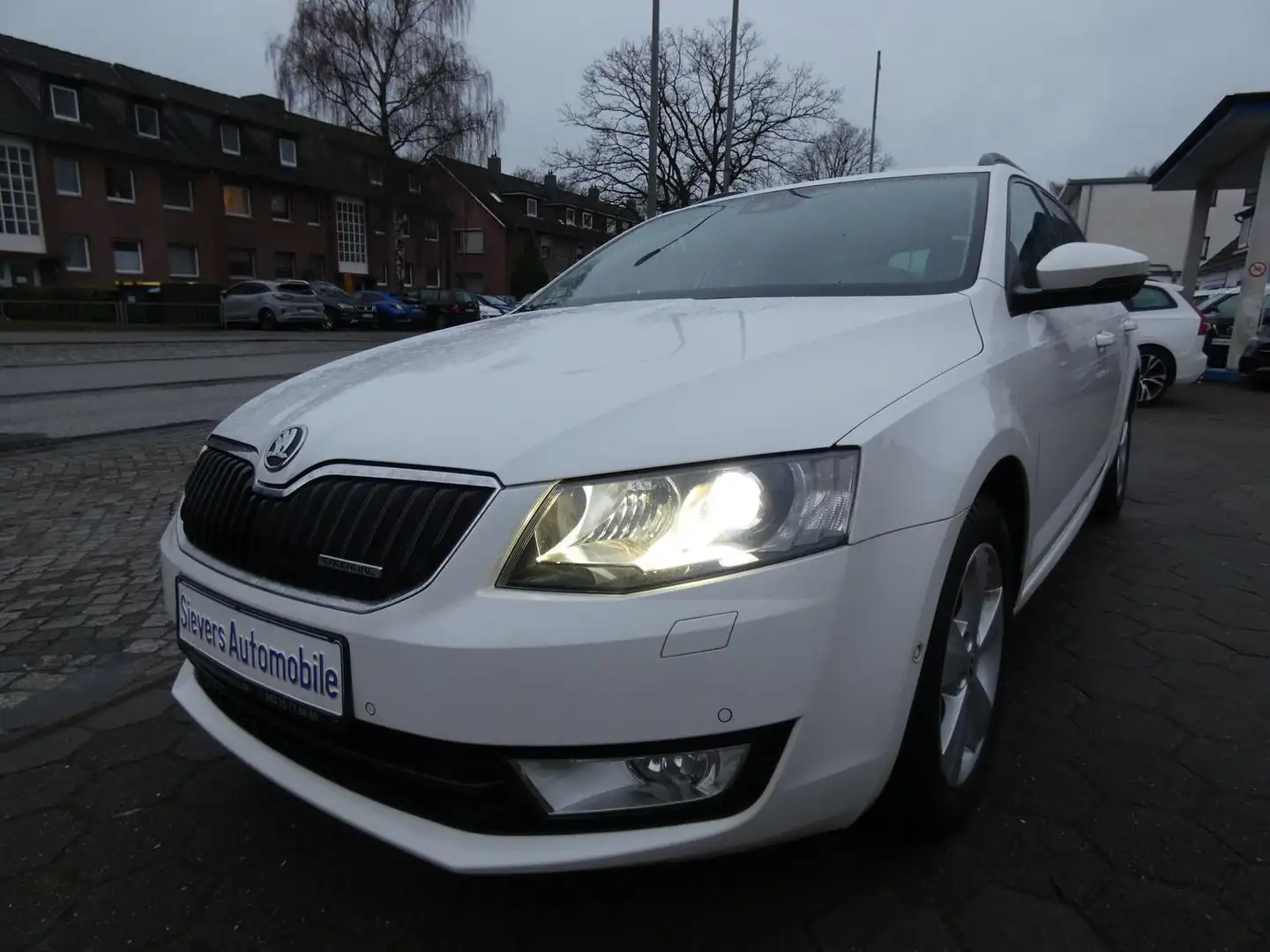 Skoda Octavia Combi Greenline 1,6 TDI Bi-Xenon Keyless Navi 4xSH Weiß - 1