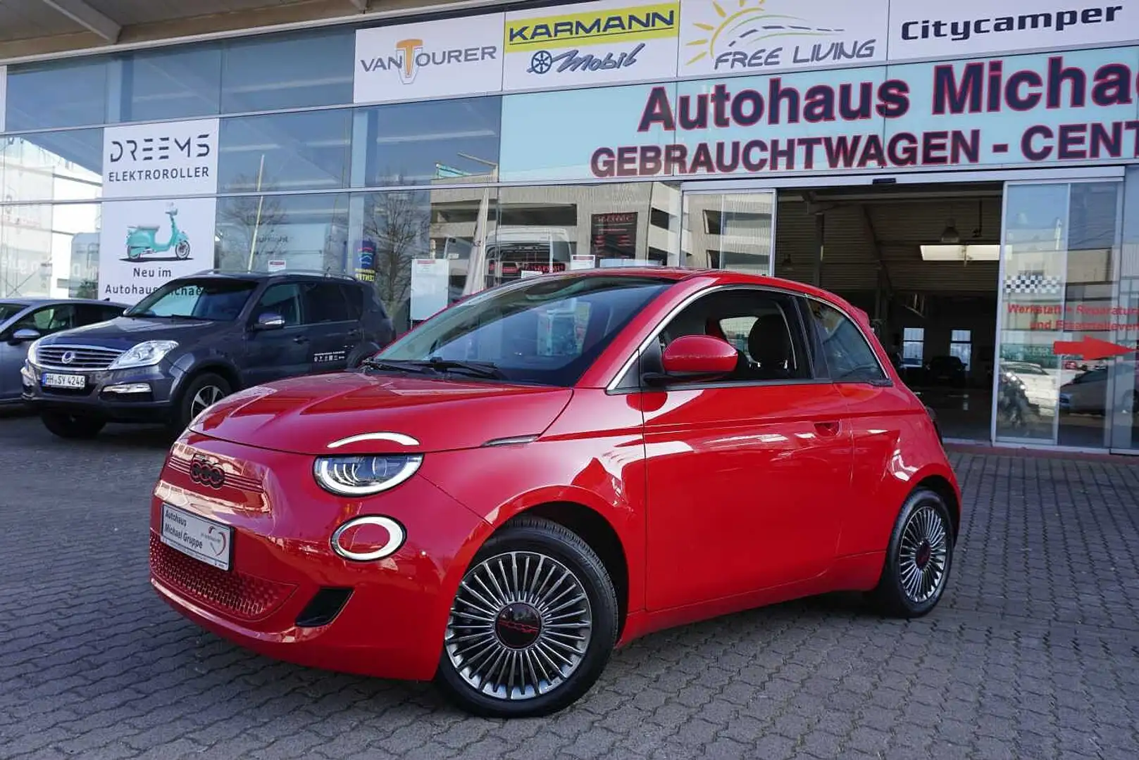 Fiat 500e 500 Elektro 500e RED Rouge - 1
