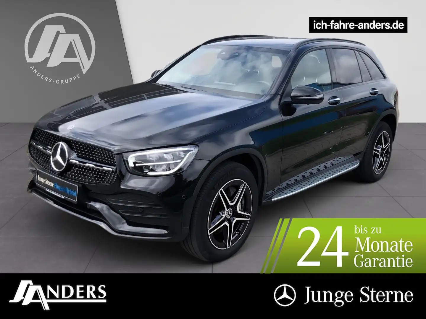 Mercedes-Benz GLC 300 de 4M AMG+MBUX+digCock+Distr+Pano+36+LED Negro - 1