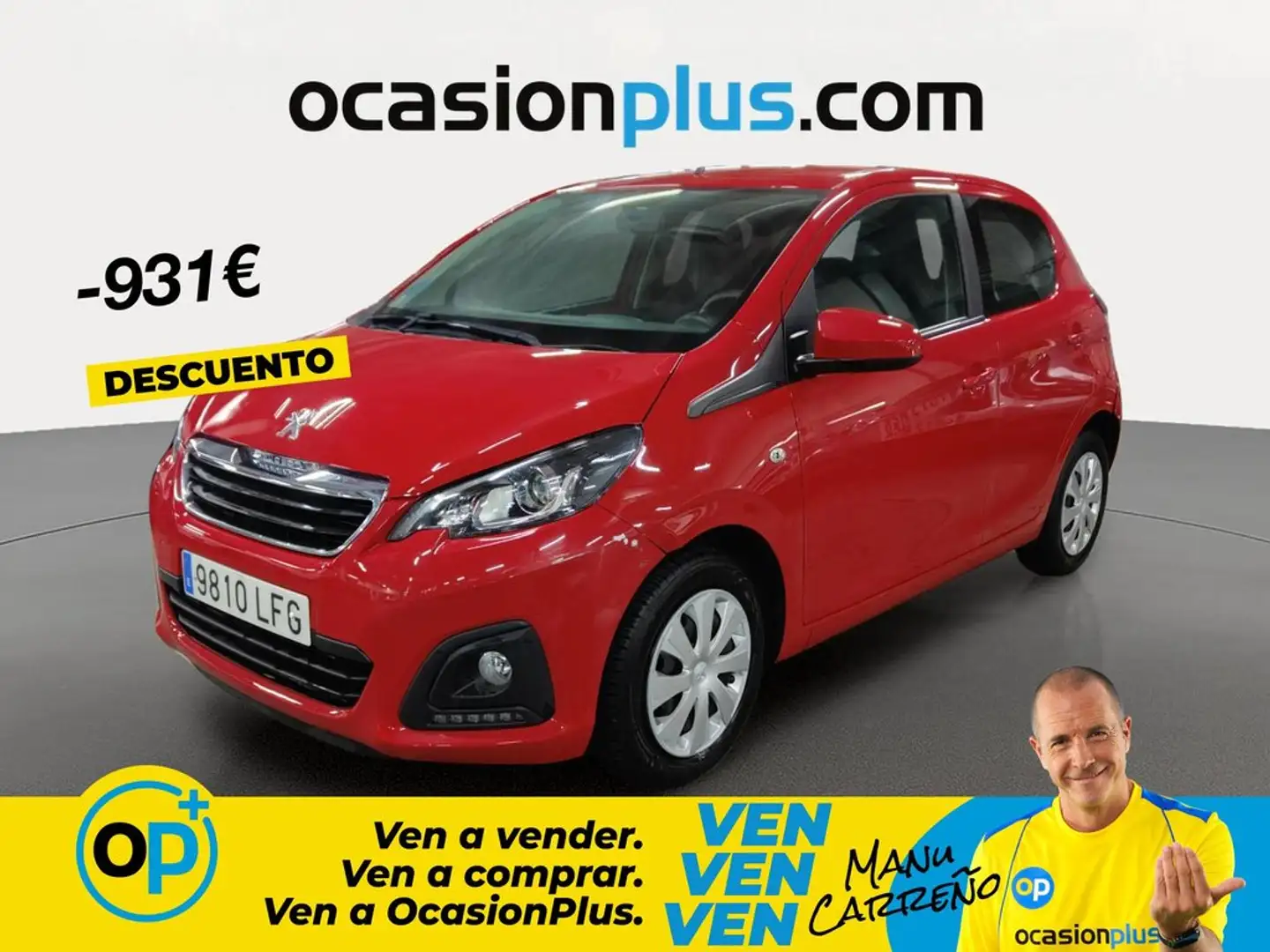 Peugeot 108 1.0 VTi S&S Active 72 Rojo - 1