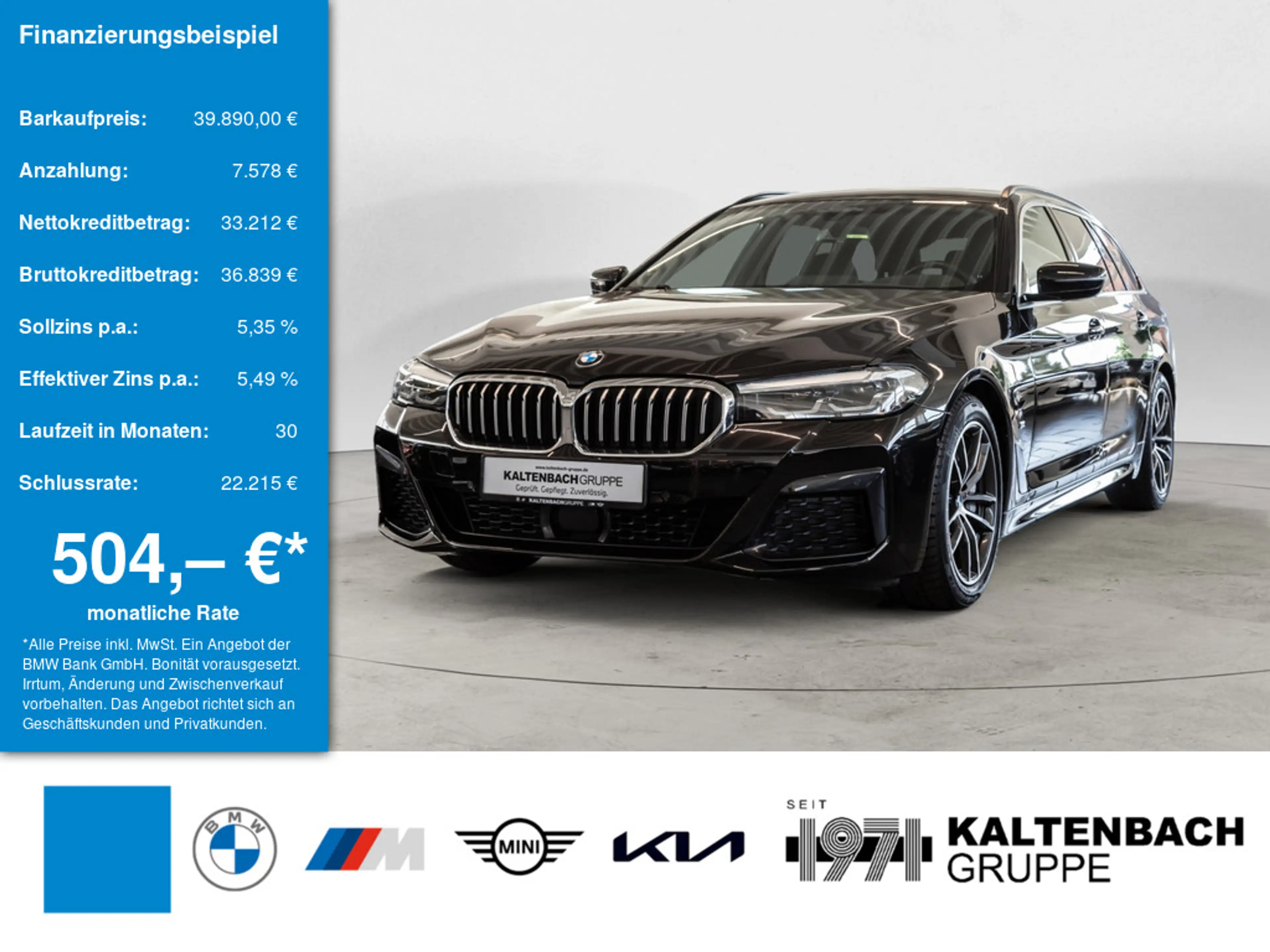 BMW 540 d Touring xDrive M-Sport FACEL. AHK HUD