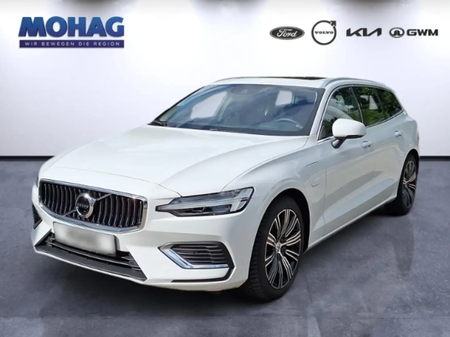 Volvo V60 Kombi Plug-In Hybrid AWD T6 Twin Engine EU6d Recha Weiß - 1
