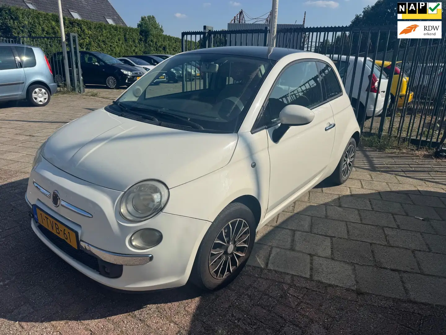 Fiat 500 1.2 Lounge AIRCO PANORAMA APK EXPORT Wit - 1
