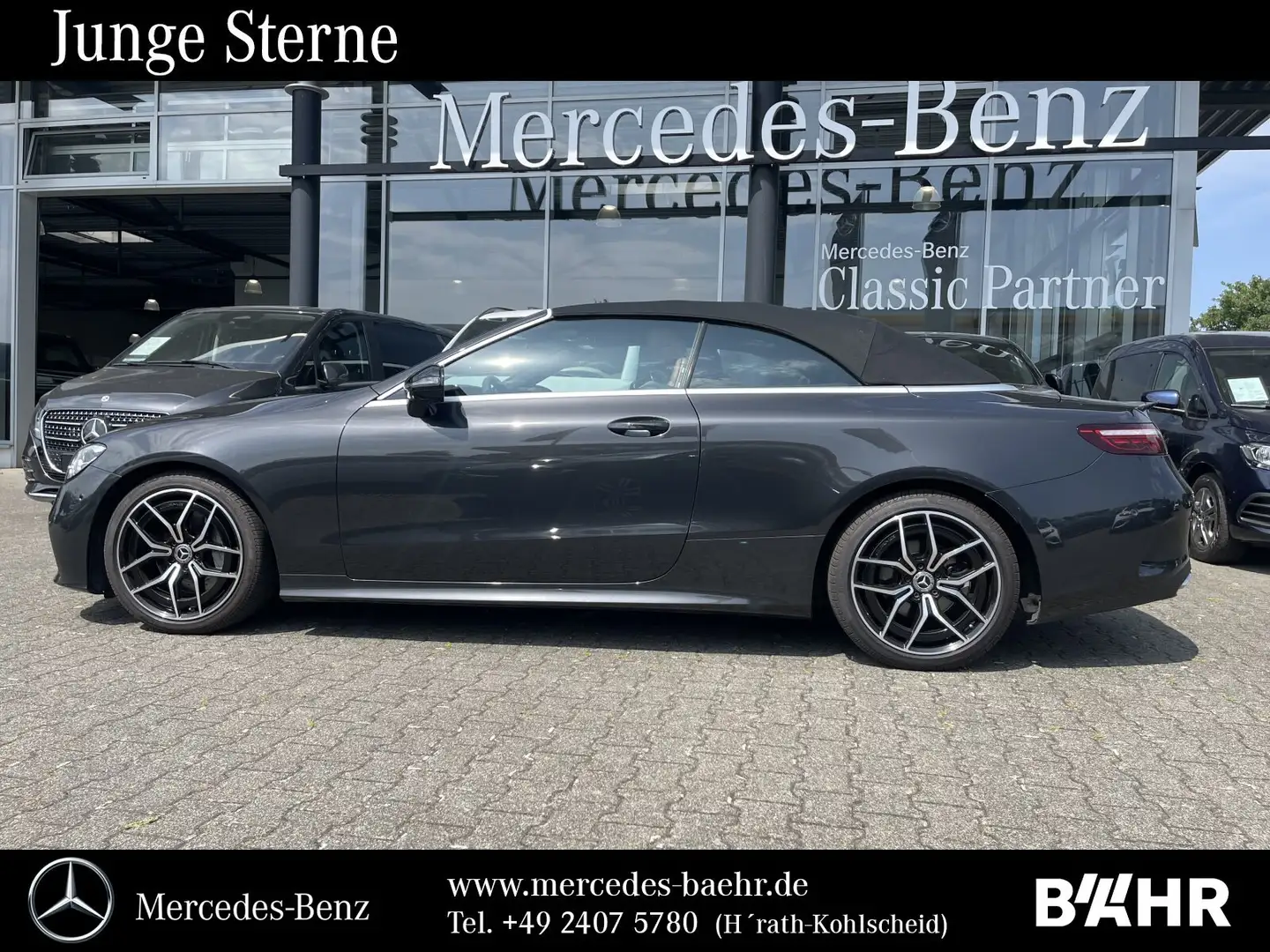 Mercedes-Benz E 220 E 220 d Cabrio AMG+Night/MBUX/LED/360°/Airscarf Grijs - 2