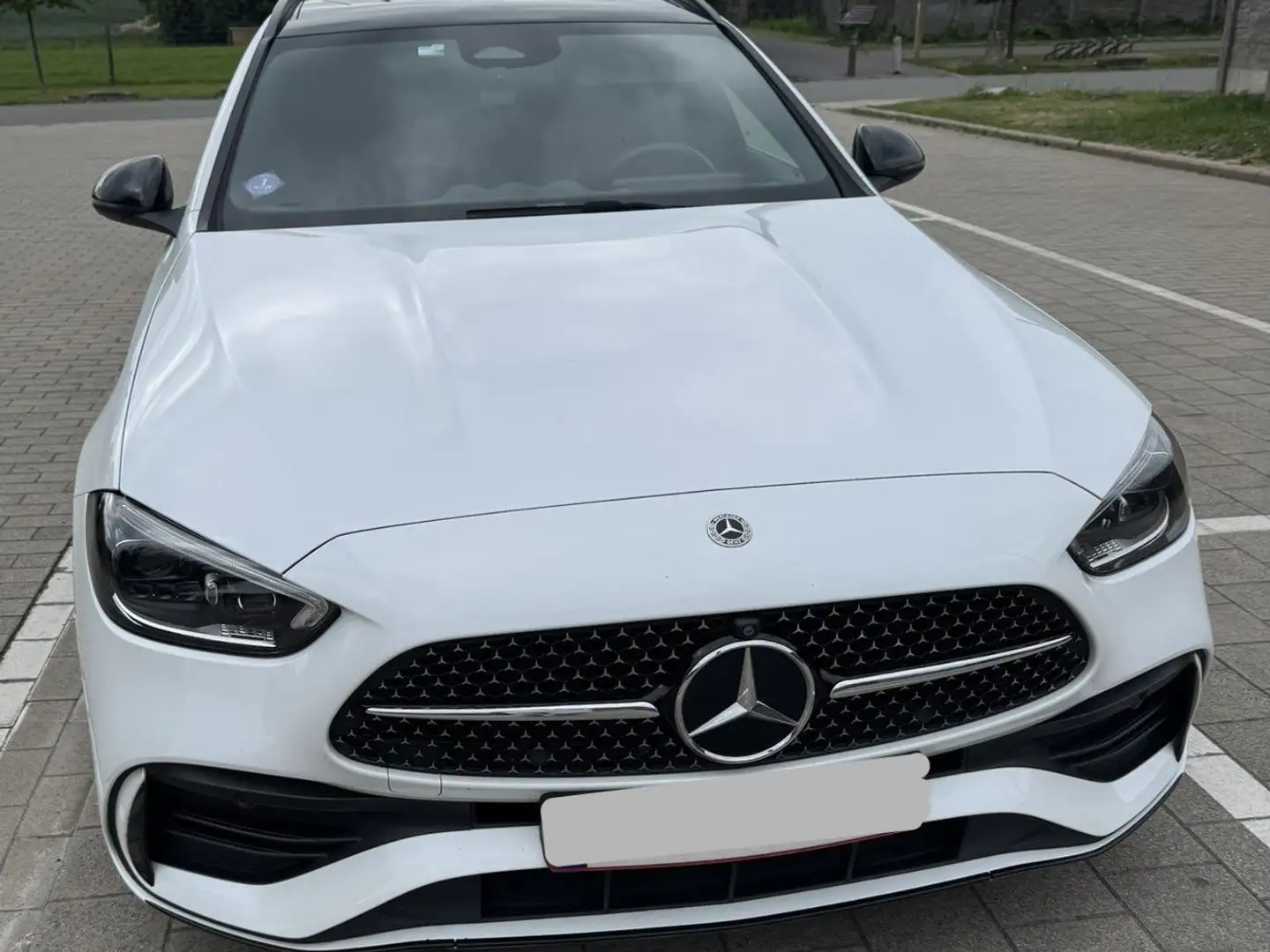 Mercedes-Benz C 300 C Break PHEV 300 e AMG Line (230 kW) Blanc - 2