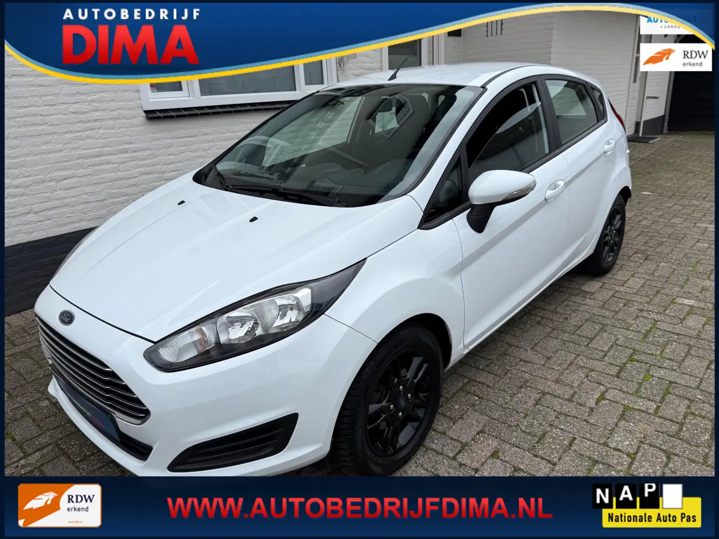 Ford Fiesta 1.25/ Airco/ 5 Drs/ Nieuwe Distributieriem Wit - 1