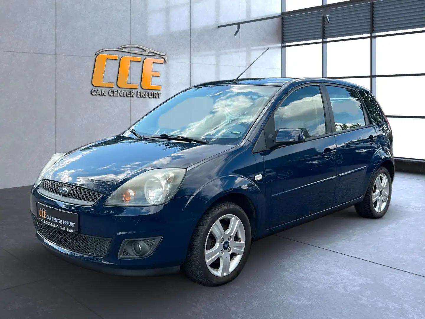 Ford Fiesta Navi*Klima*TÜV*Bluetooth*Alu*Allwetter* Blau - 1