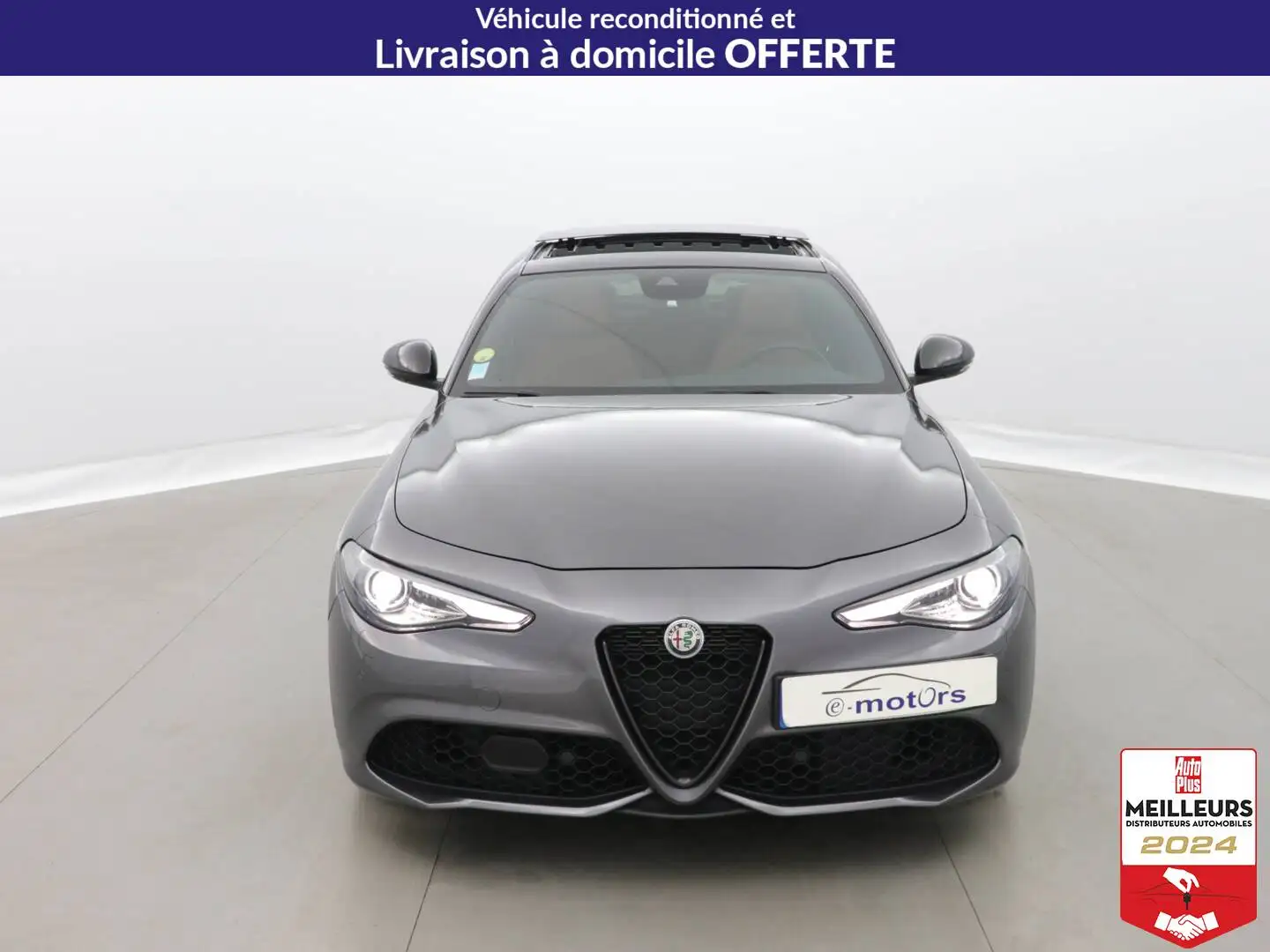 Alfa Romeo Giulia Giulia 2.2 210 AT8 Q4 Veloce +Cuir +Toit Gris - 2