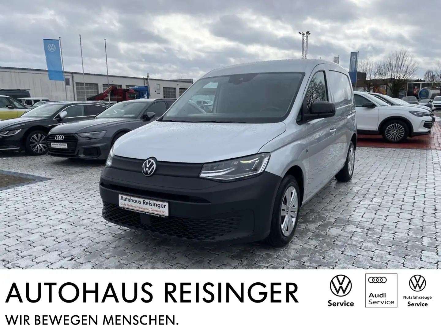 Volkswagen Caddy Cargo 2.0 TDI DSG ( LED+NAV+RearView+Standh.) Silber - 1