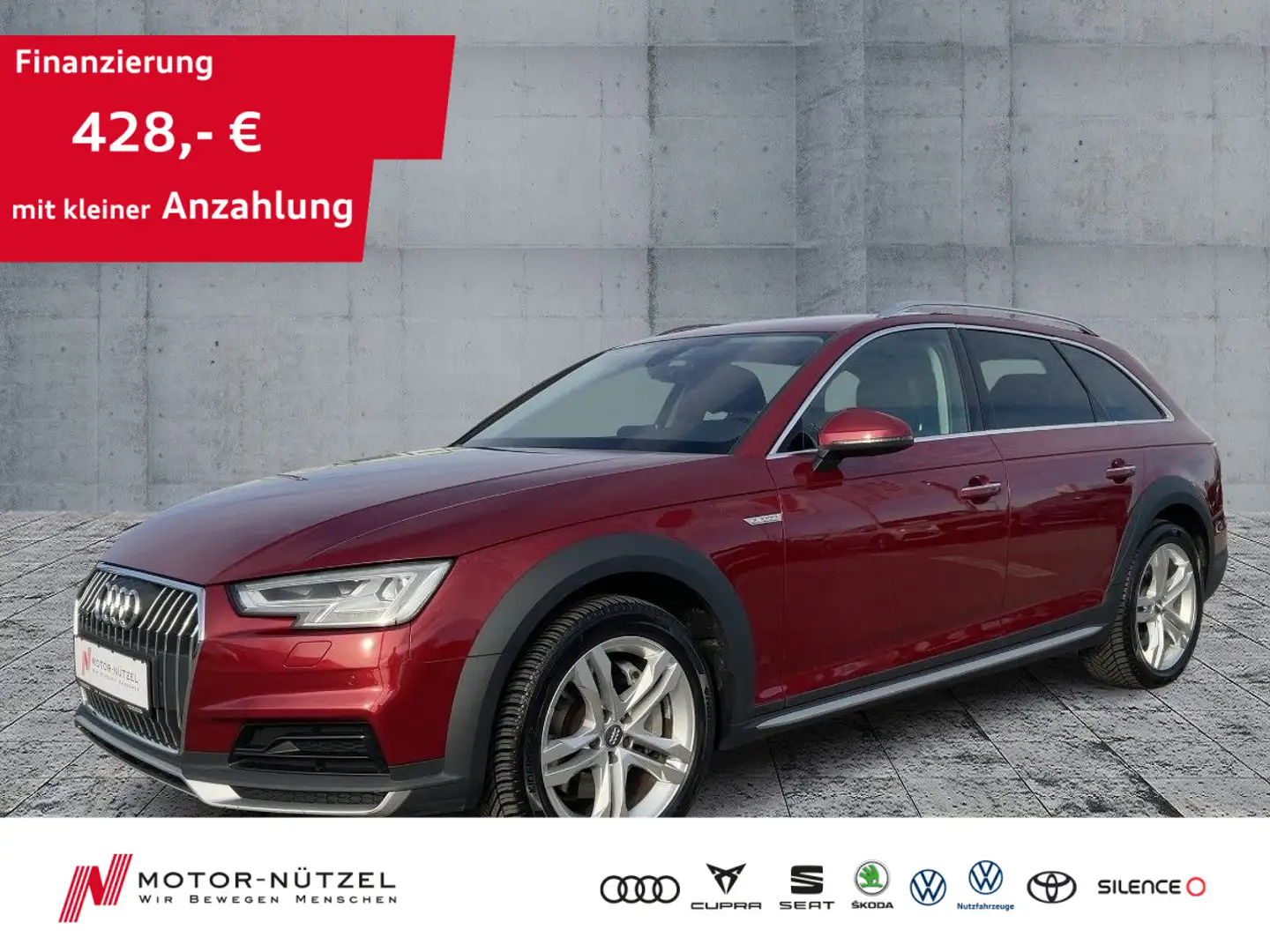Audi A4 allroad A4 allroad 45 TFSI S-TR QU LED+AHK+NAVI+RFK+SHZ Rot - 1