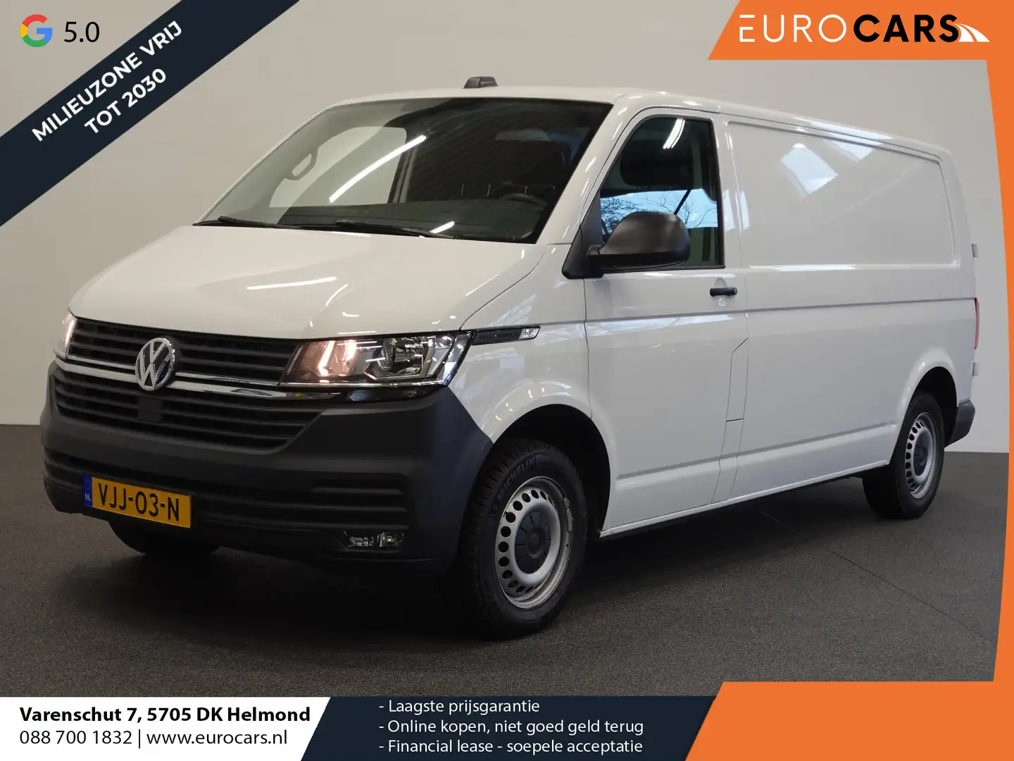 Volkswagen T6.1 Transporter 2.0 TDI 110pk L2H1 Navigatie Apple Carplay/Android Wit - 1