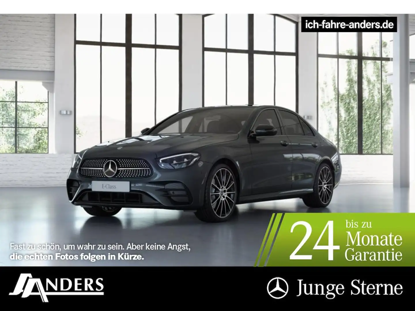 Mercedes-Benz E 200 AMG+MBUX+Night+Pano+Memo+LED+Kamera+Apple Gris - 1