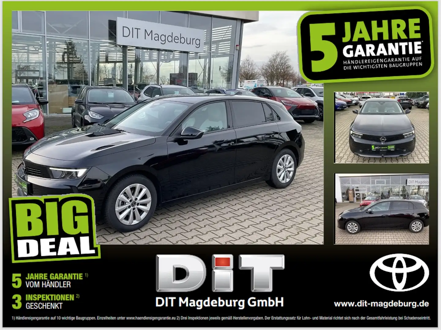 Opel Astra L 1.2 Turbo Elegance AHK+LED+Navi+2xKlima Zwart - 1