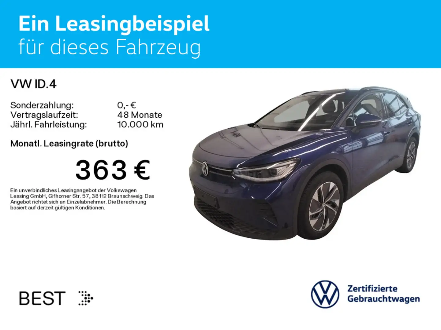 Volkswagen ID.4 Pro*AHK*KAMERA*WÄRMEPUMPE*IQ.LIGHT*19ZOLL*N Blauw - 2