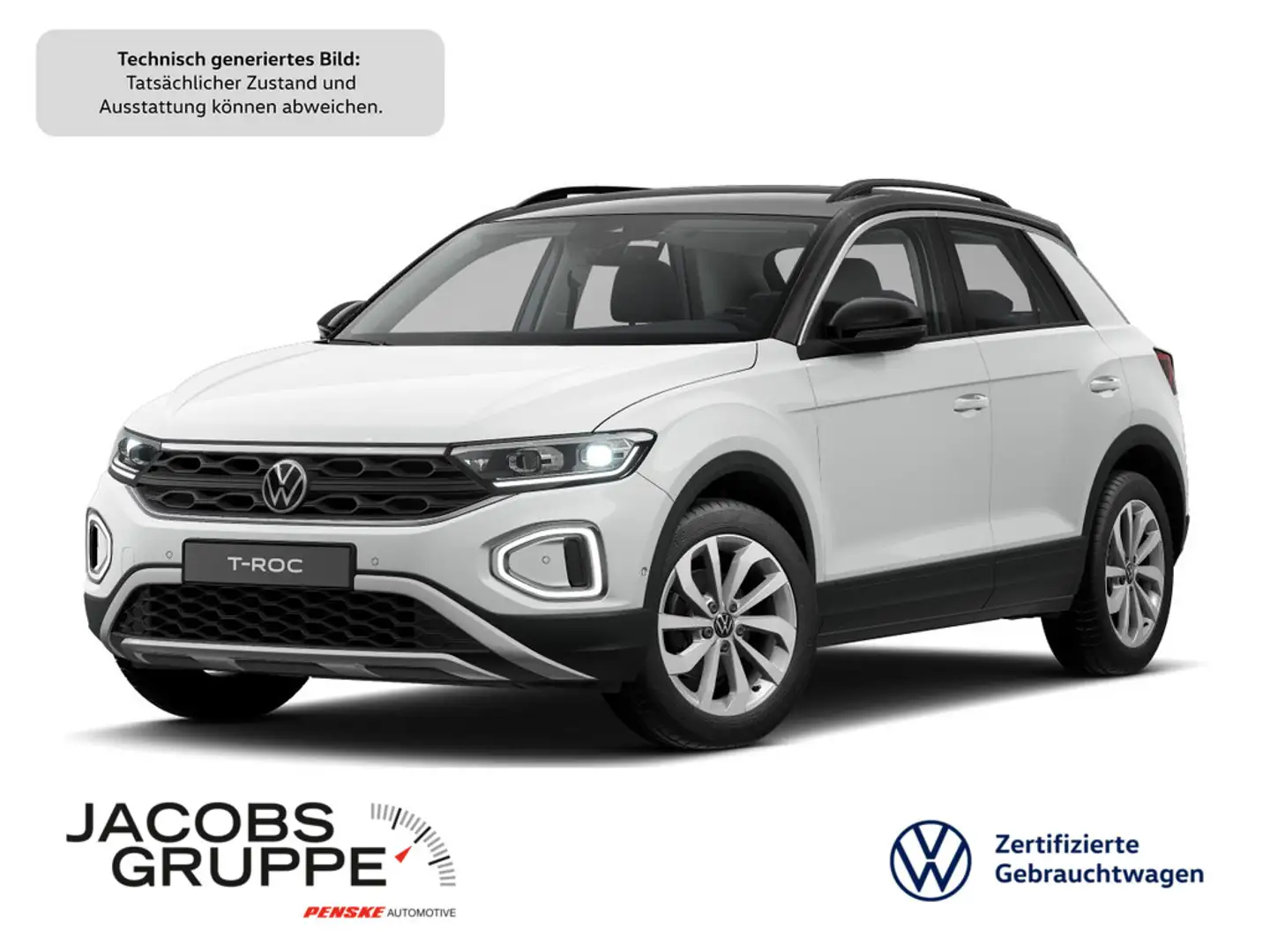 Volkswagen T-Roc 1.5 TSI Navi*SHZ*PDC*LED Life Weiß - 1