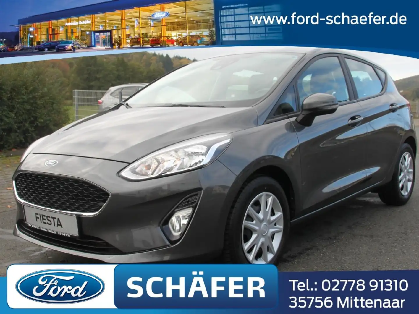 Ford Fiesta Cool & Connect+SHZ+SYNC+BT+ISOFIX+USB+ Gris - 1