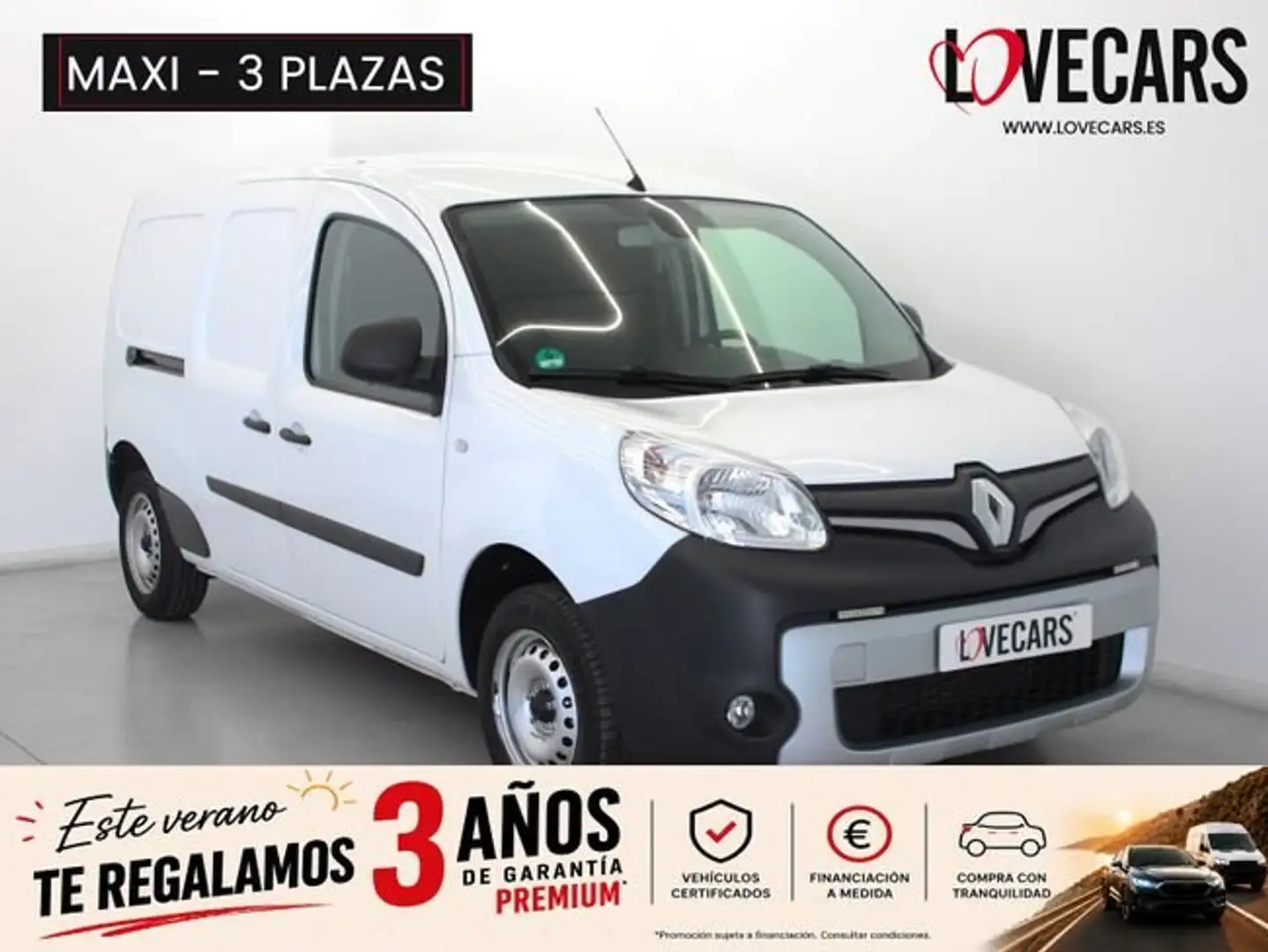 Renault Kangoo 1.5 DCI FG. MAXI 3PLAZAS 115 Blanco - 1