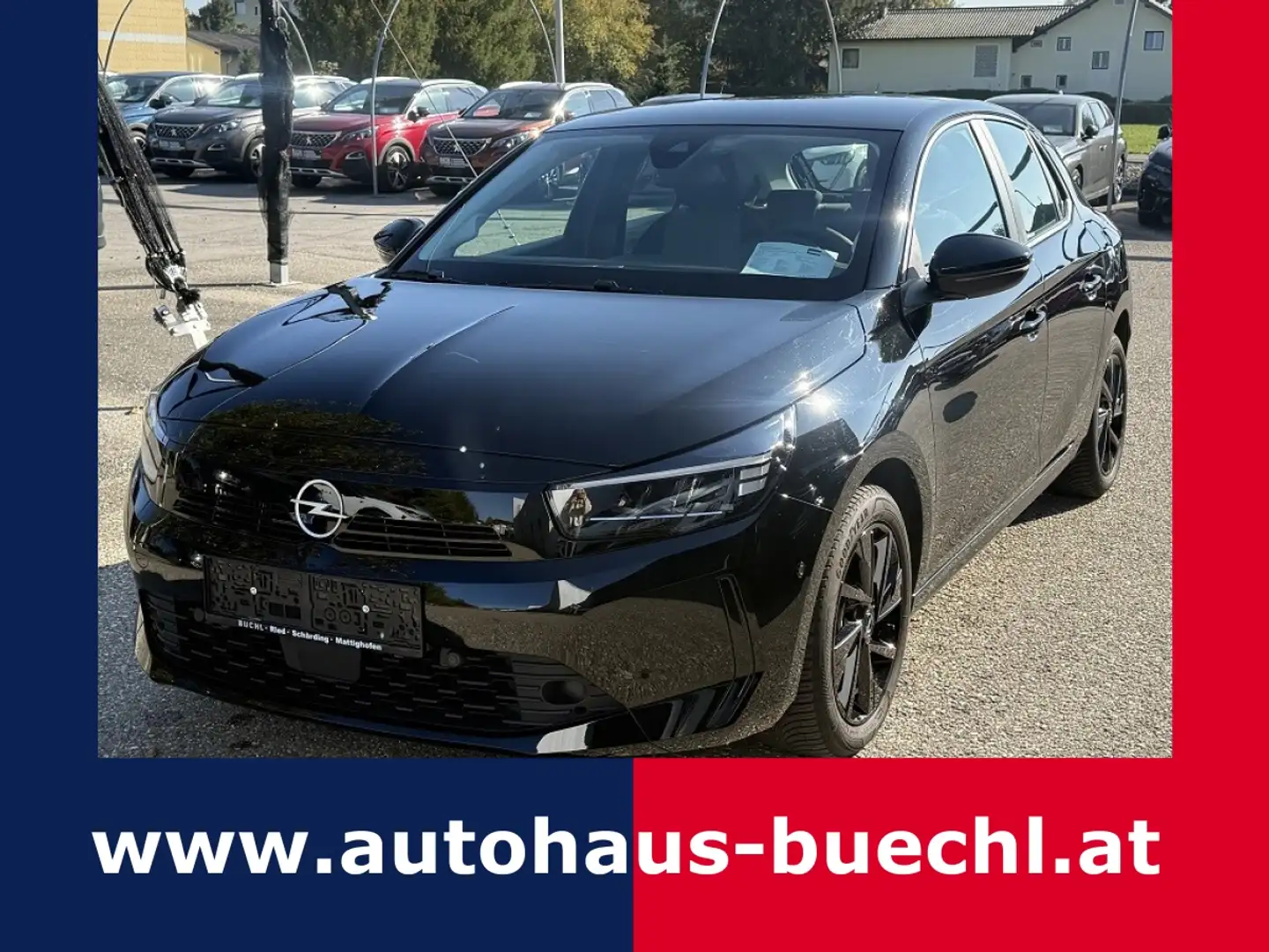 Opel Corsa 1,2 Turbo Aut. Schwarz - 1
