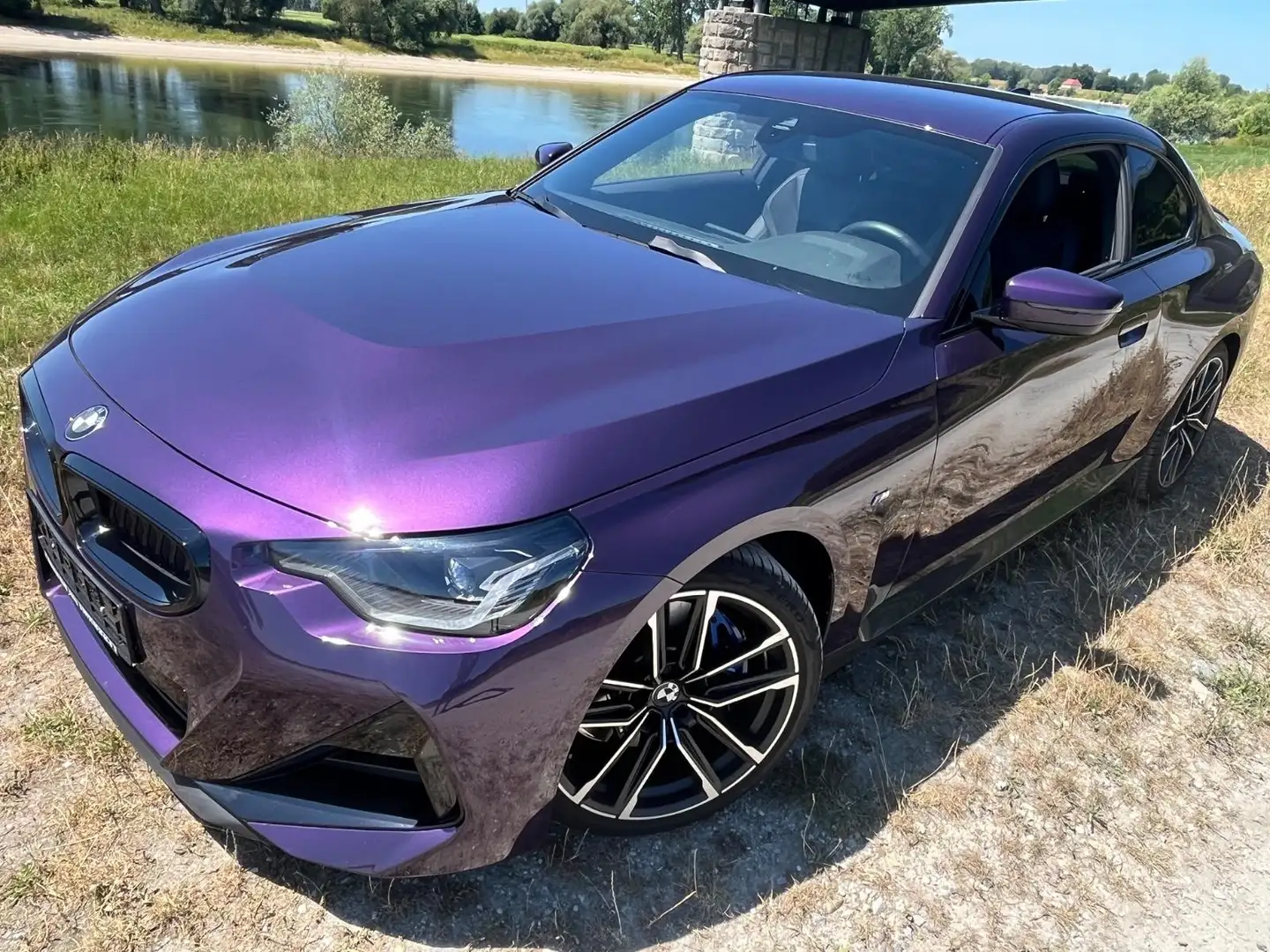 BMW 220 220i Coupe MSport PRO auto Lilla - 2