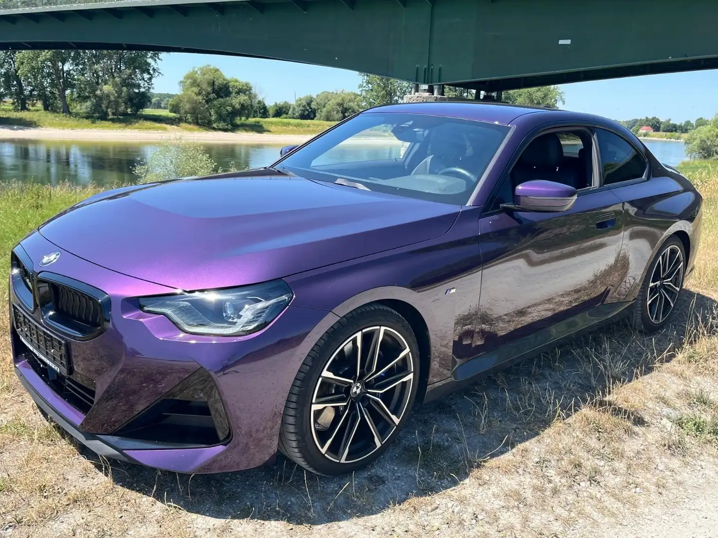 BMW 220 220i Coupe MSport PRO auto Lilla - 1