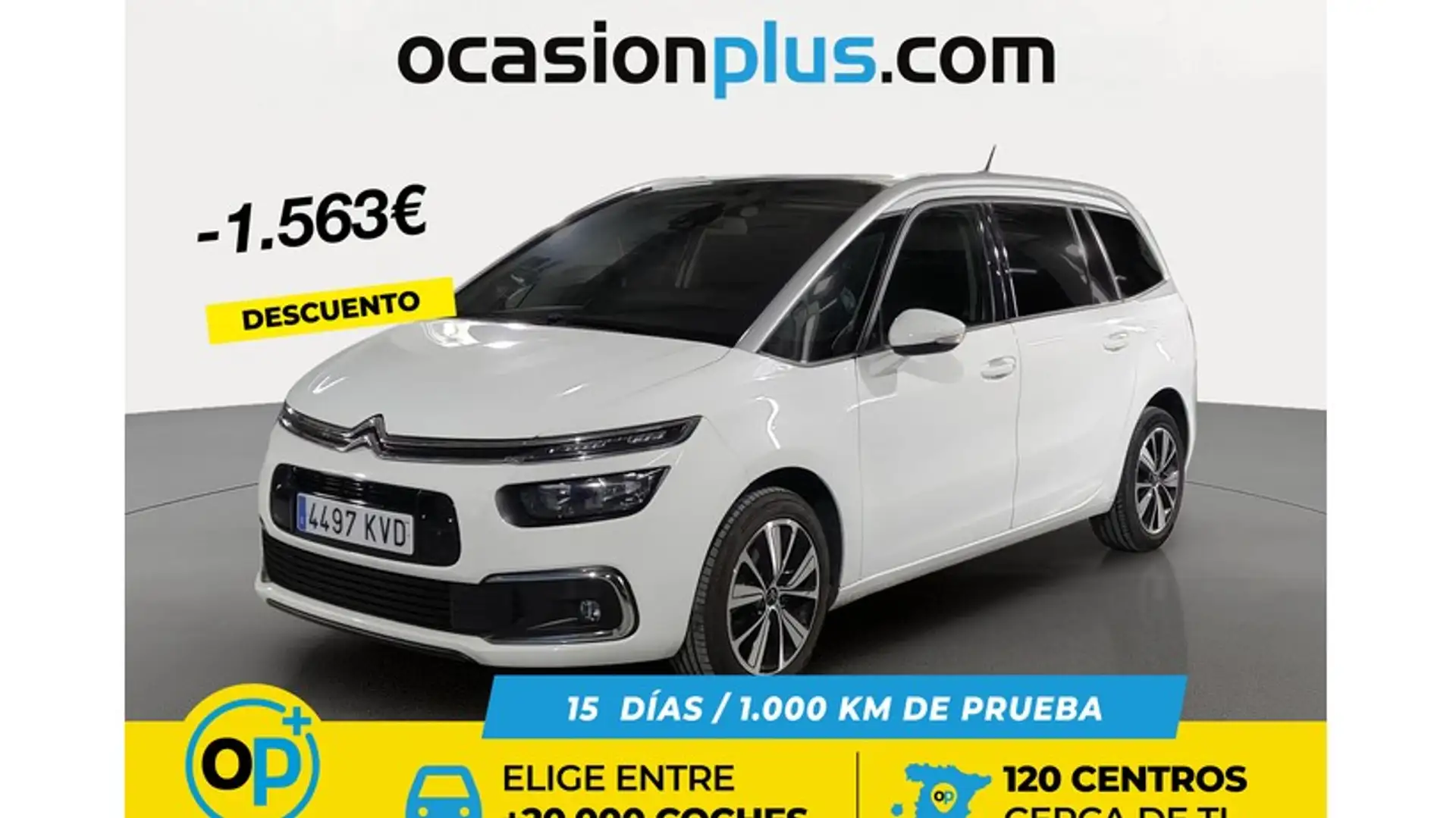 Citroen C4 Grand Spacetourer 1.5BlueHDI S&S Feel 130 Blanc - 1