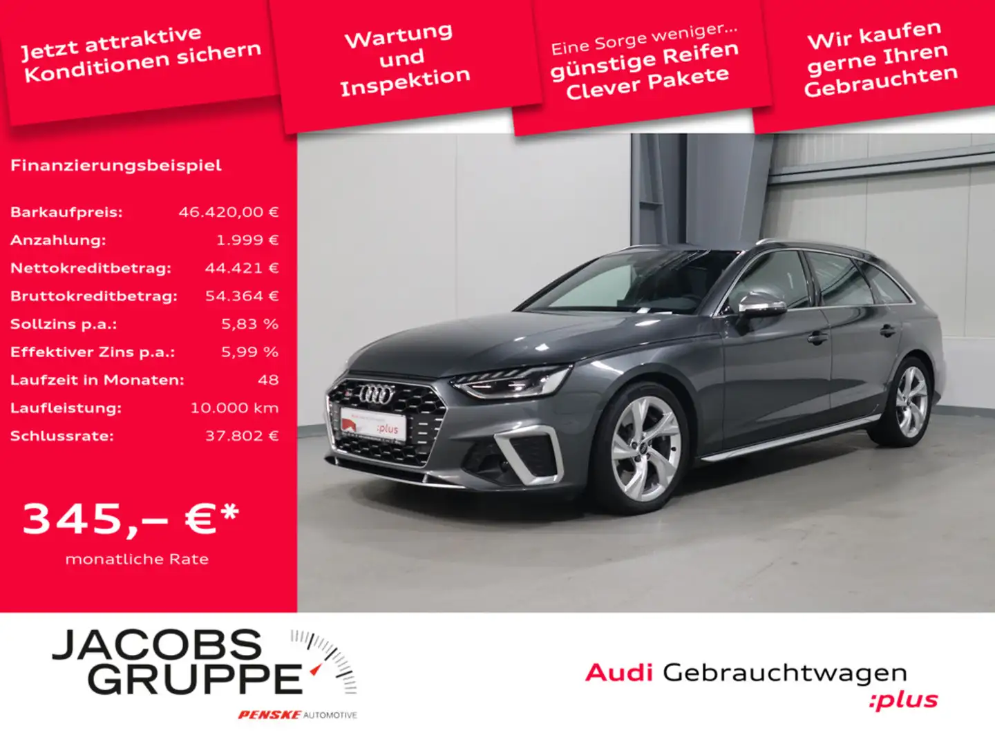Audi S4 Avant 3.0 TDI quattro Tempomat*LED*Kamera * Grau - 1