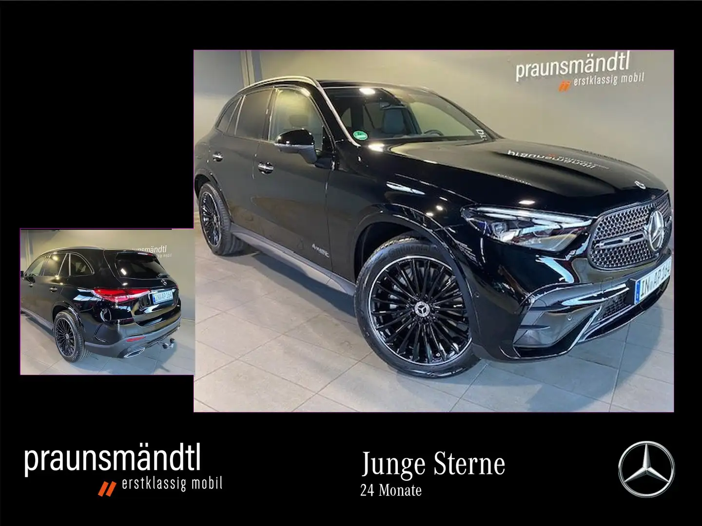 Mercedes-Benz GLC 300 d 4M AMG Night Pano/AHK/Dist/20"/Tot/360 Schwarz - 1
