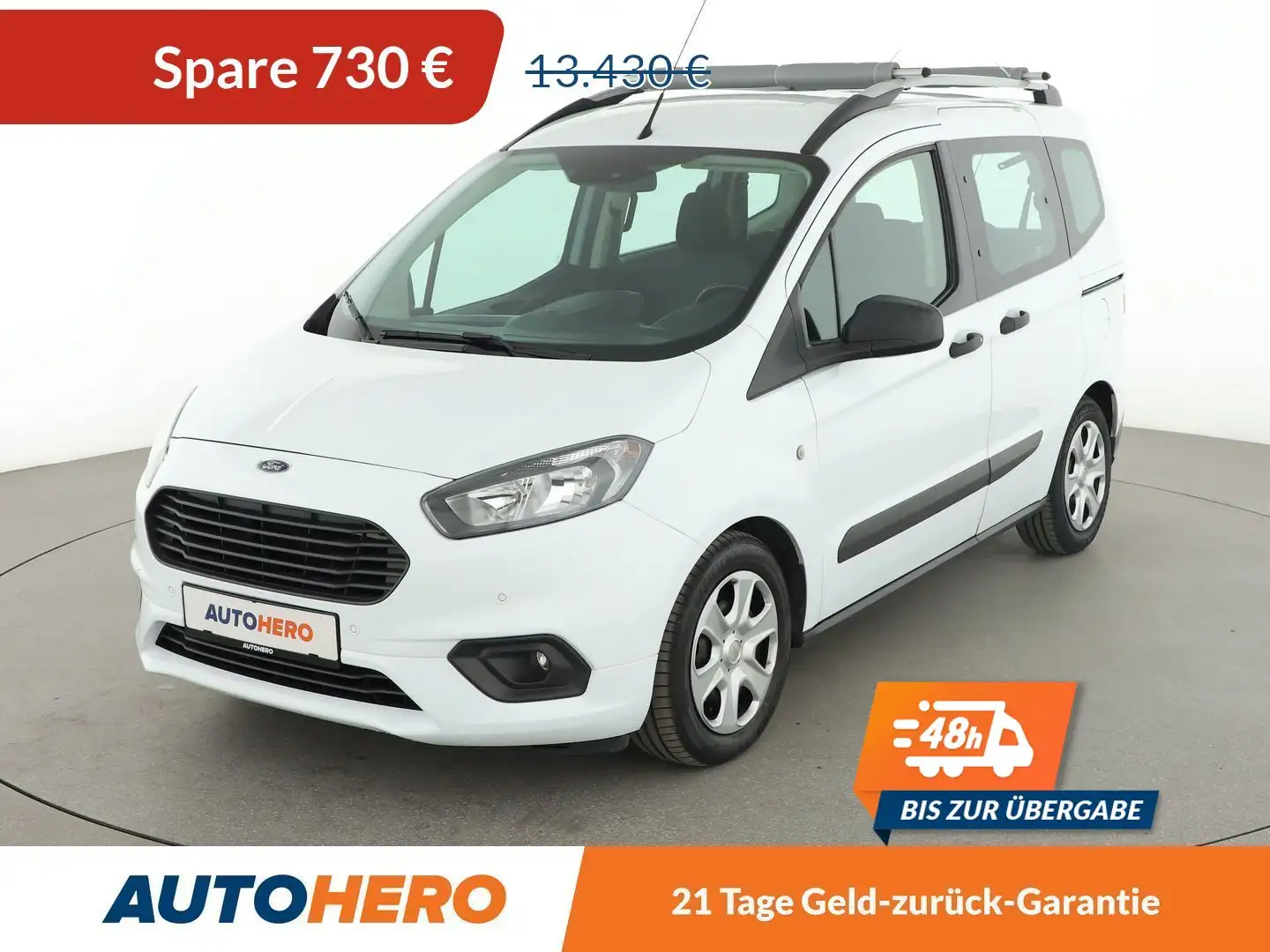 Ford Tourneo Courier 1.5 TDCi Ambiente*NAVI*TEMPO*PDC*SHZ* Weiß - 1